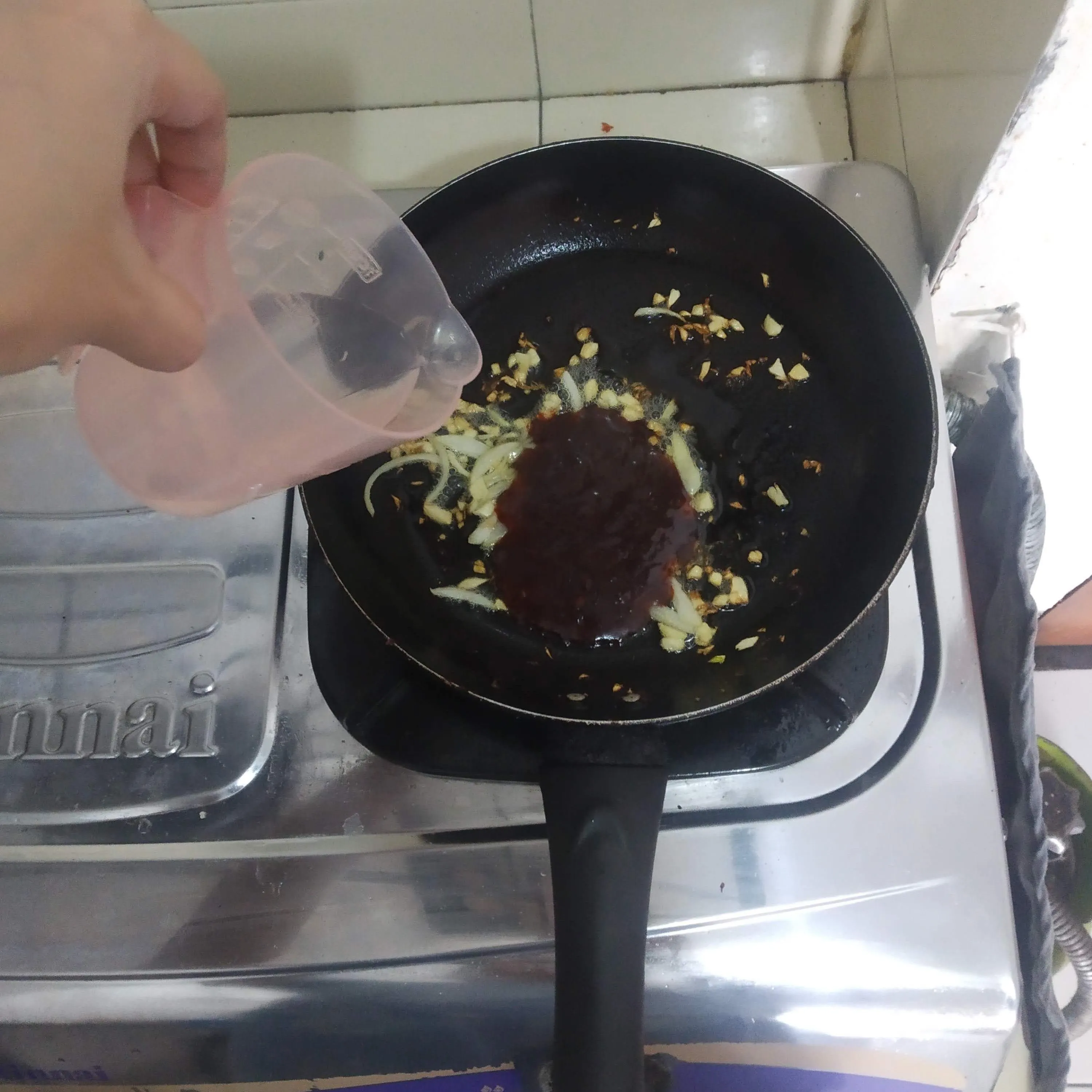 Step 4 Chicken Karage Saus Pedas Manis