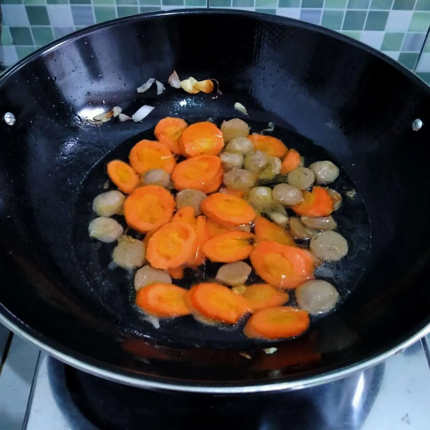Step 3 Tumis Pokchoy Bakso Wortel