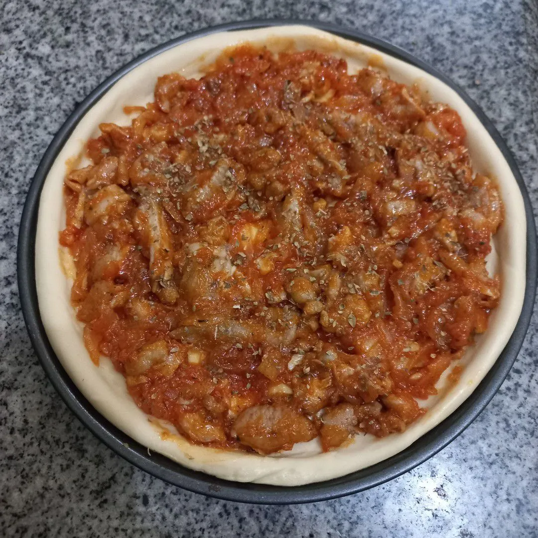 Step 9 Pizza Ayam Keju Parmesan