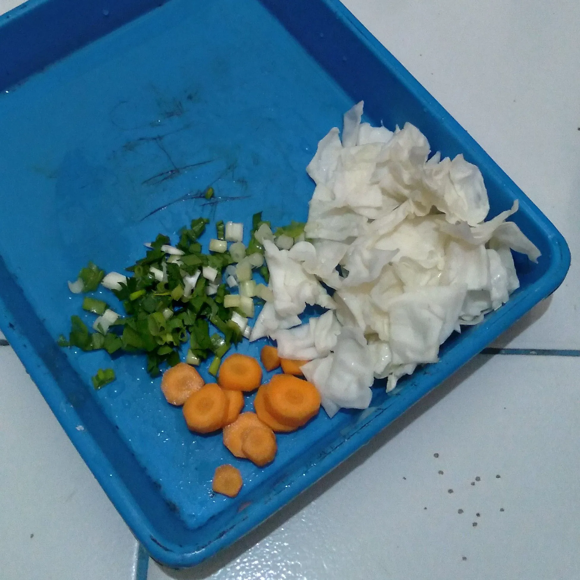 Step 1 Bekal Mie Goreng Polos