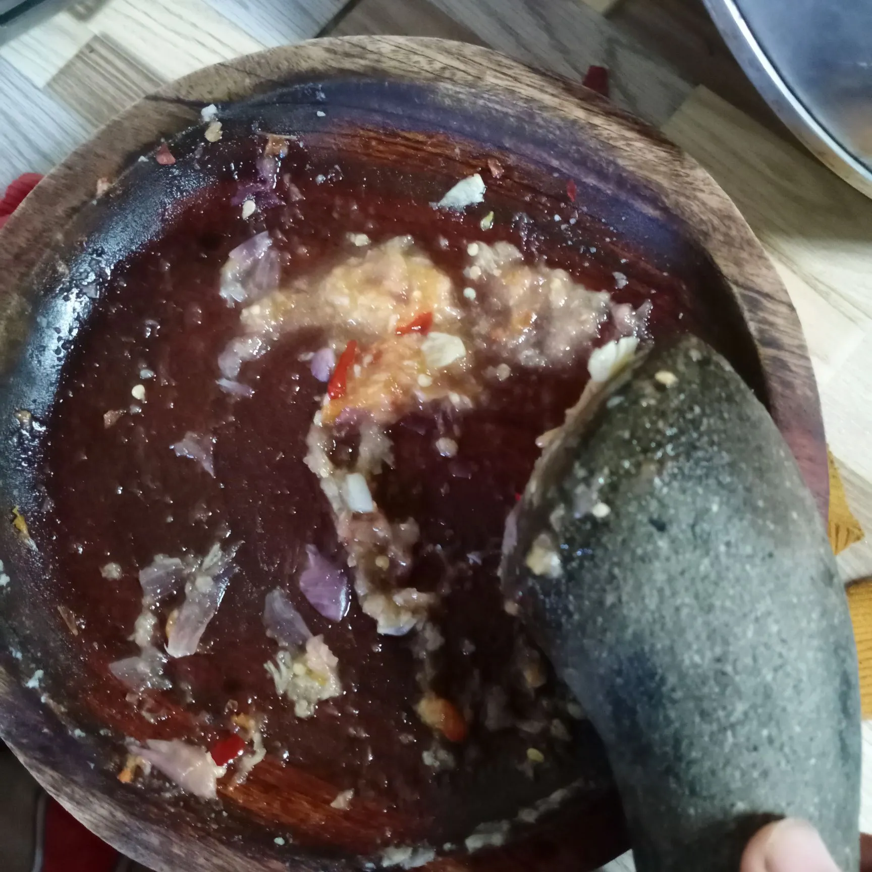 Step 1 Dadar Jagung Pedas