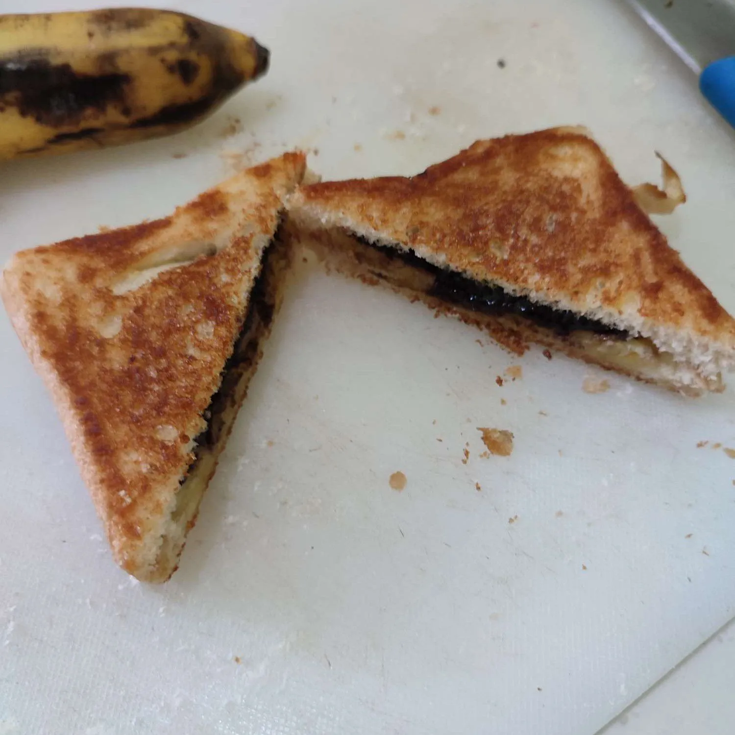 Step 6 Ide Bekal Roti Bakar Pisang Coklat