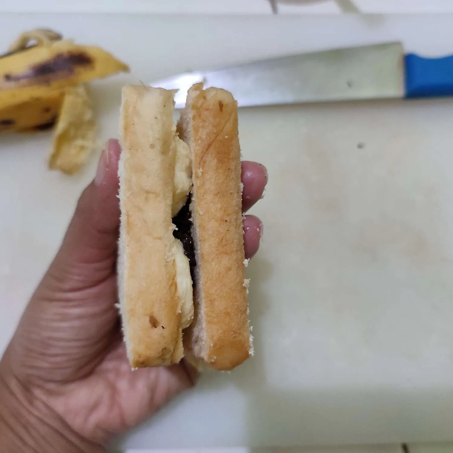 Step 4 Ide Bekal Roti Bakar Pisang Coklat