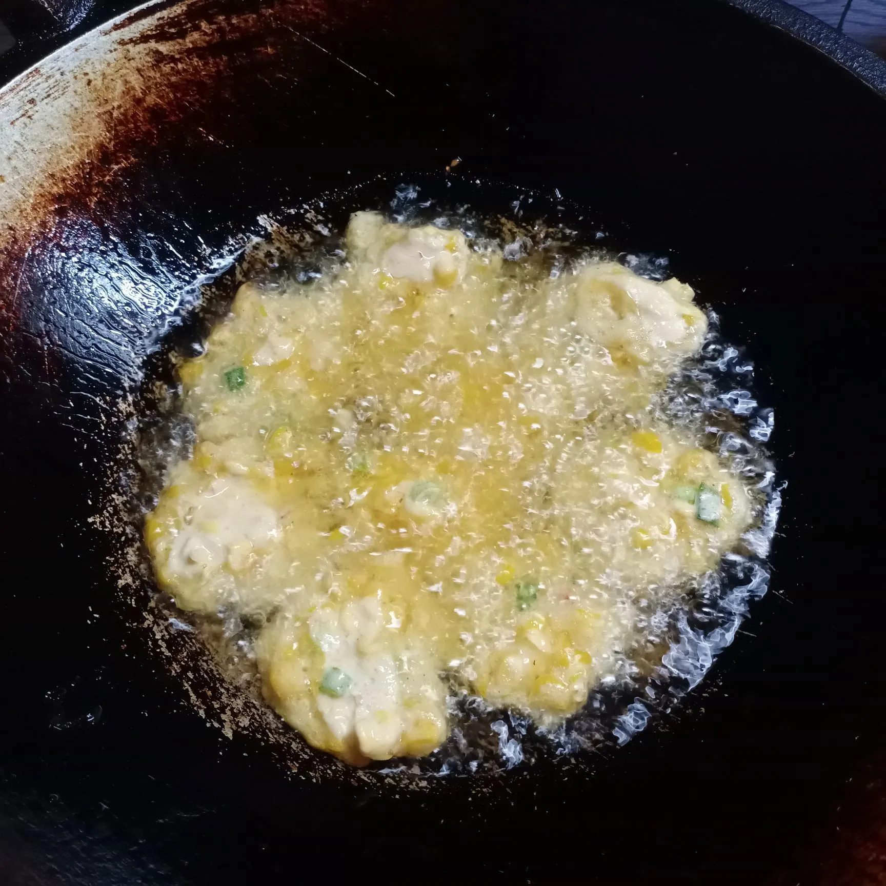 Step 5 Dadar Jagung Pedas