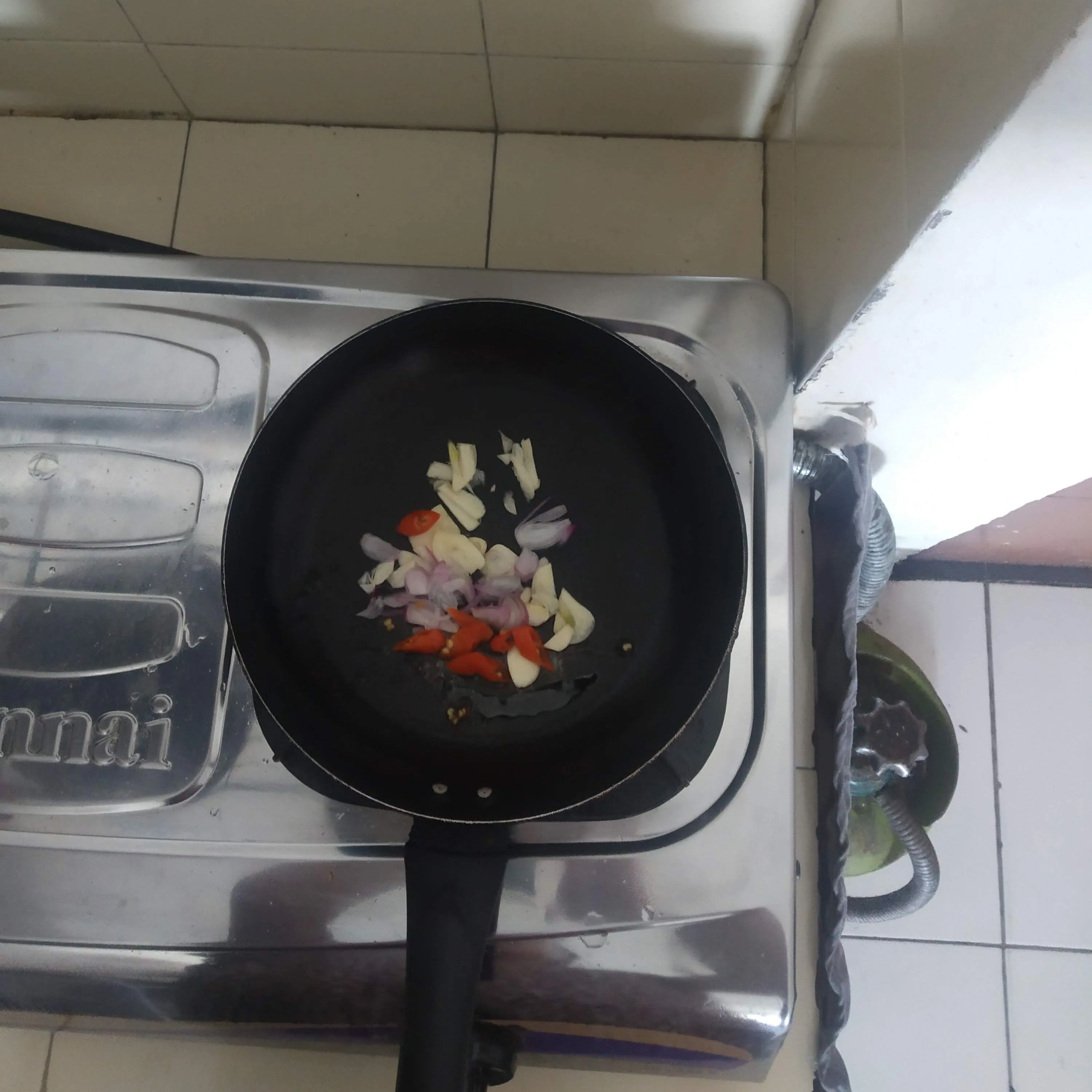 Step 3 Pakcoy Siram Tuna