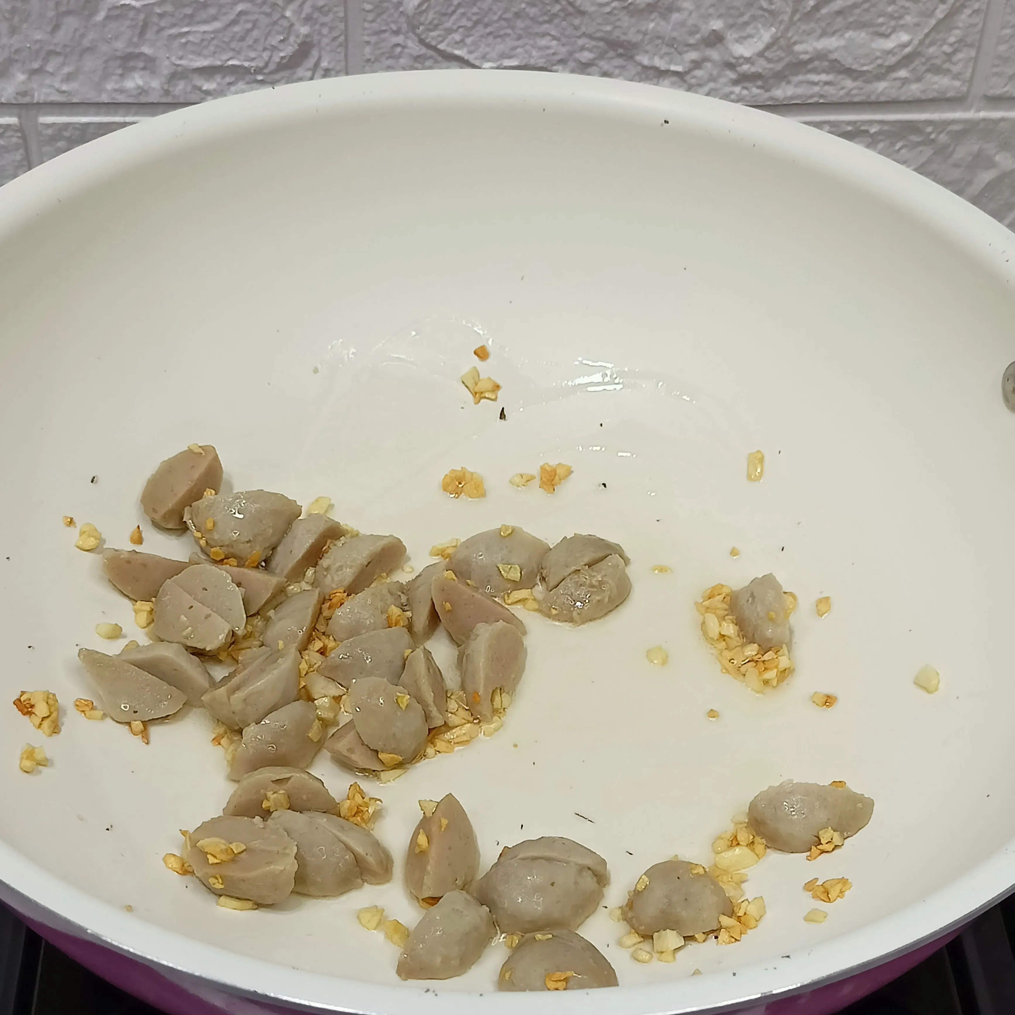 Step 3 Pakcoy Bakso Saos Tiram