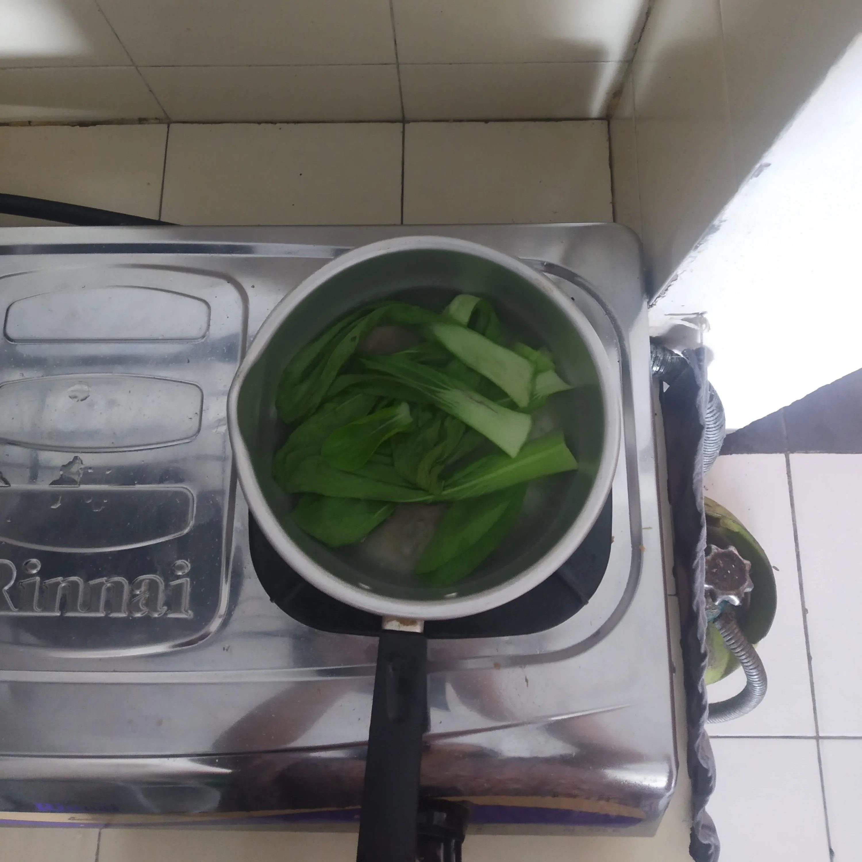 Step 2 Pakcoy Siram Tuna