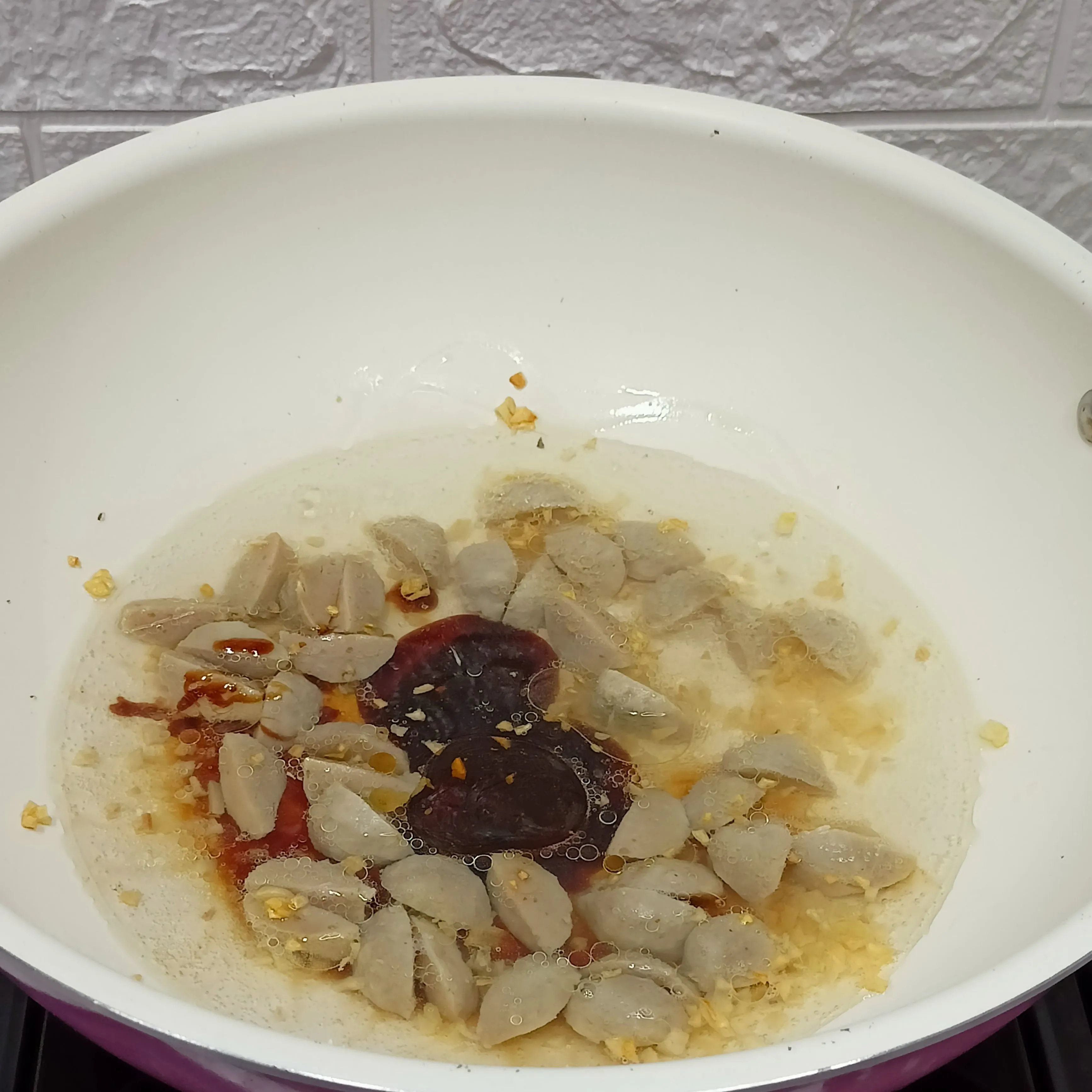 Step 4 Pakcoy Bakso Saos Tiram
