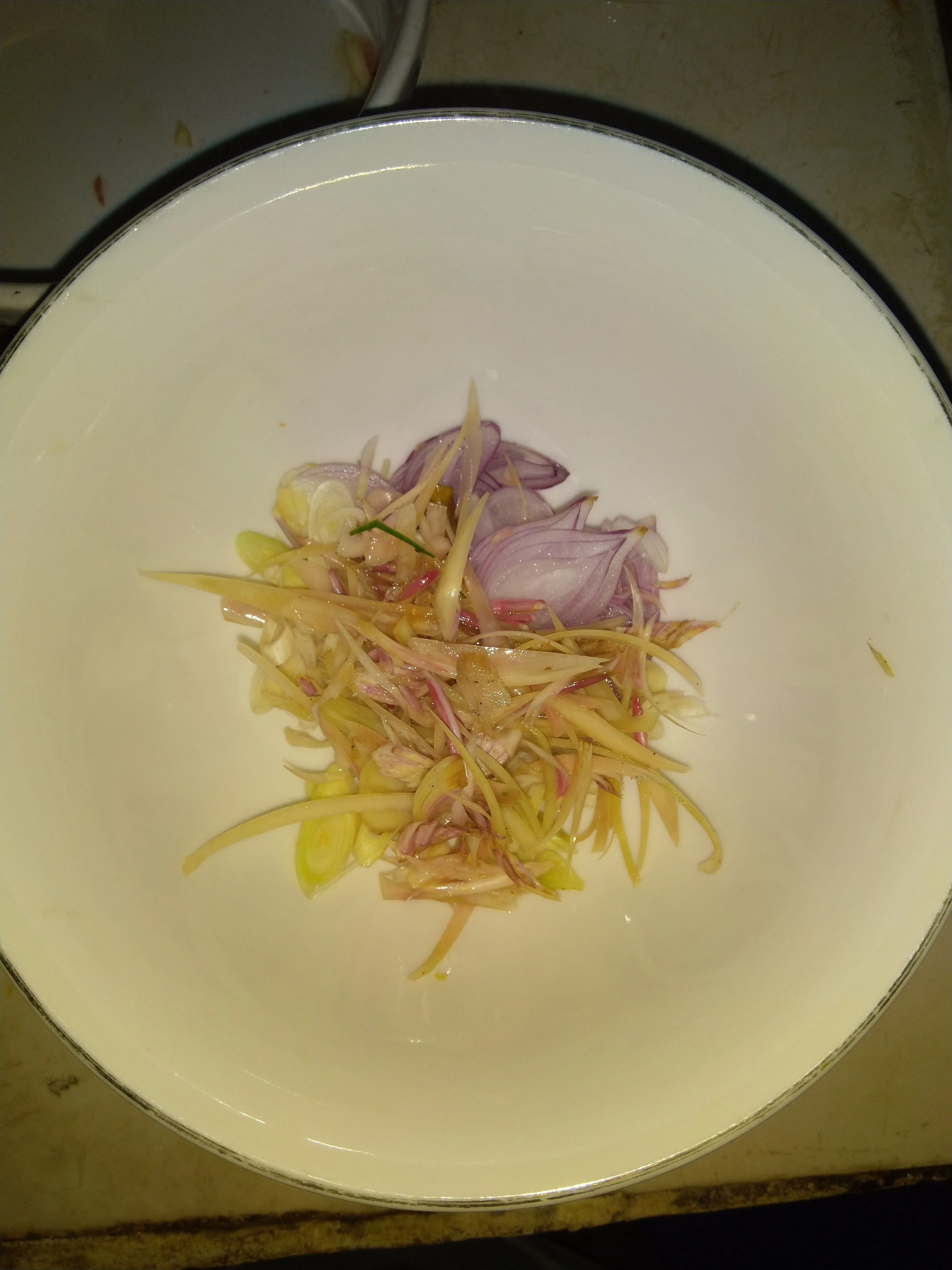Step 1 Sambal Matah Kecombrang