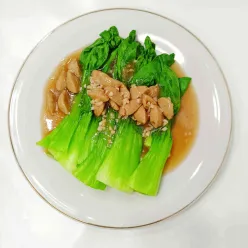 Pakcoy Bakso Saos Tiram