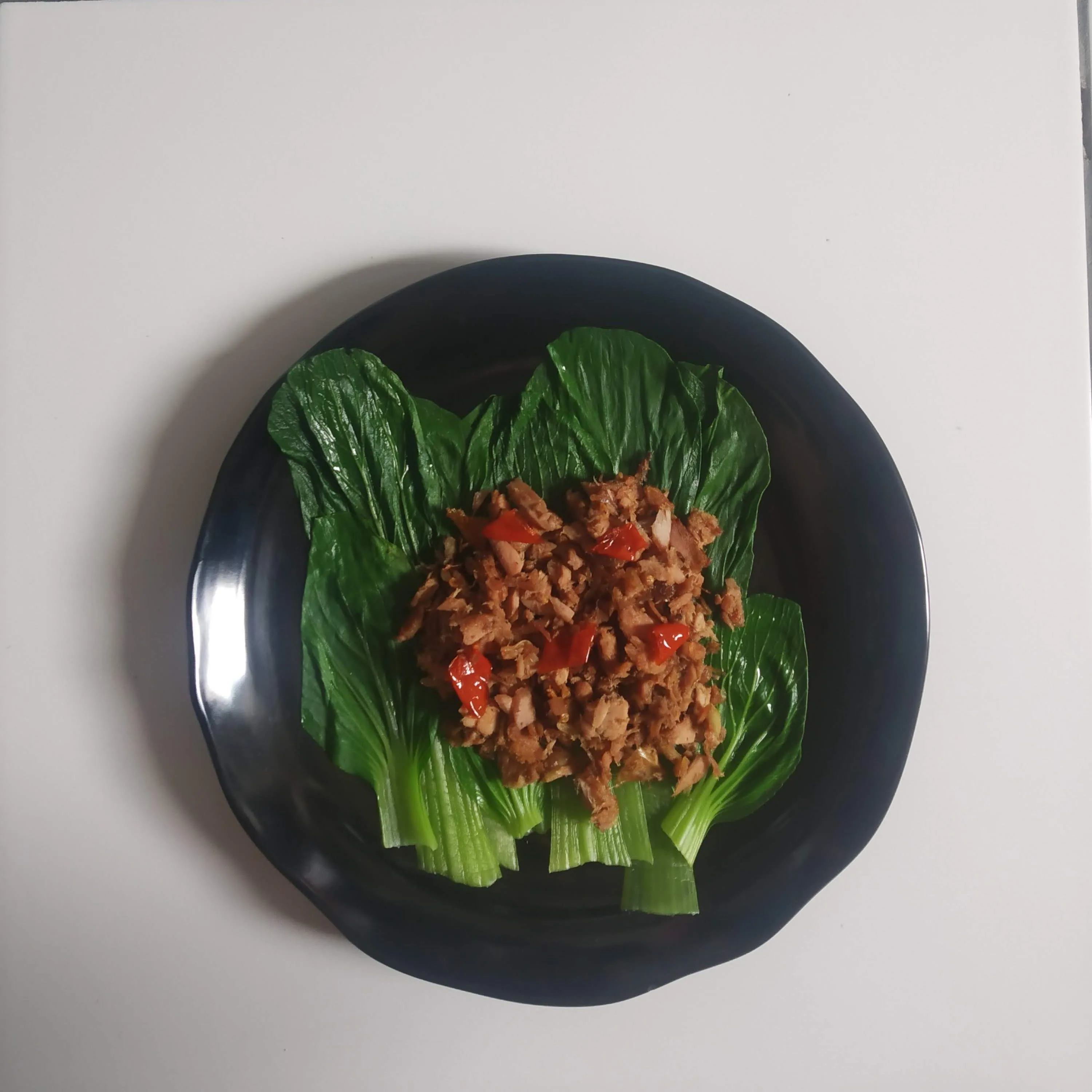 Step 6 Pakcoy Siram Tuna
