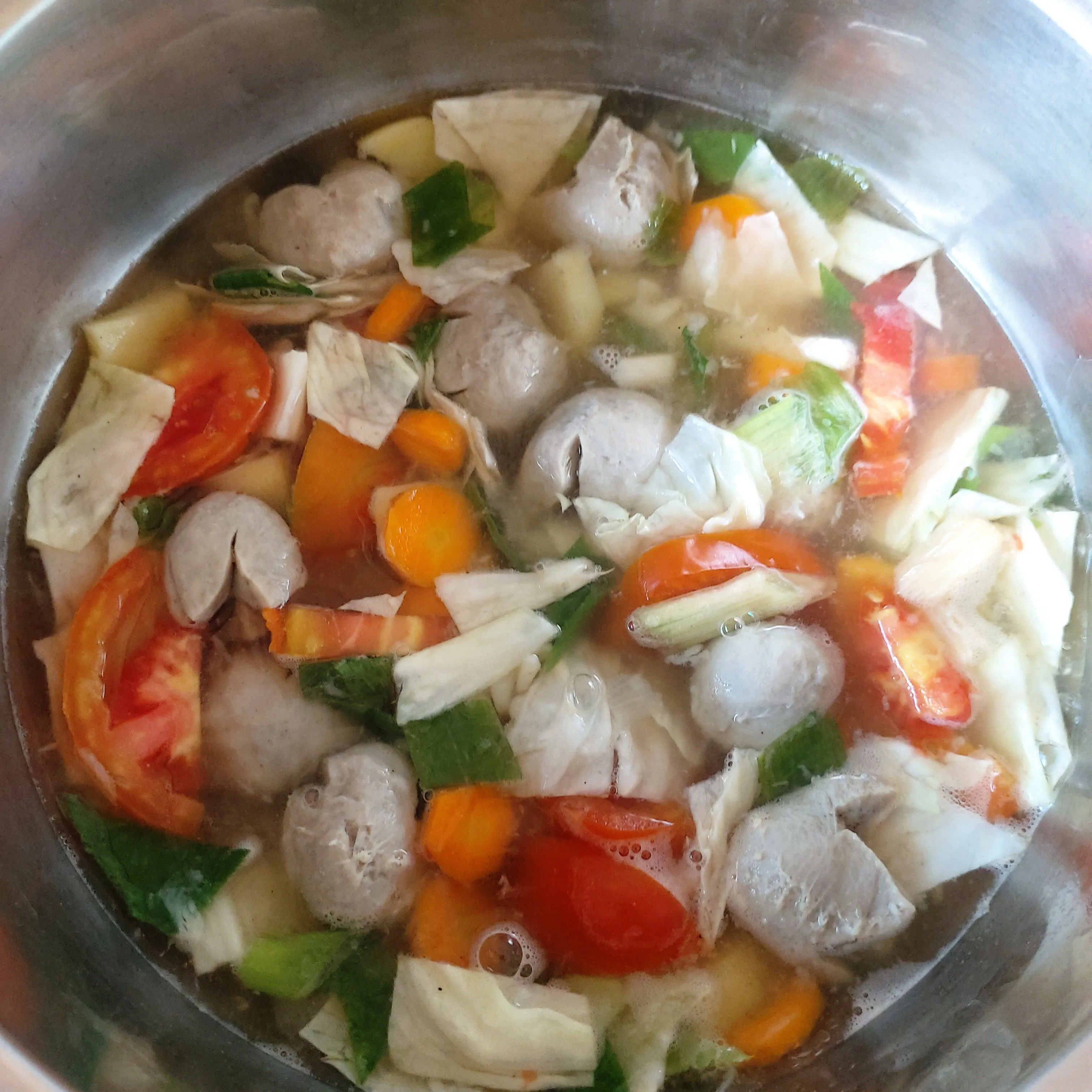 Step 9 Sop Bakso Makaroni Sederhana
