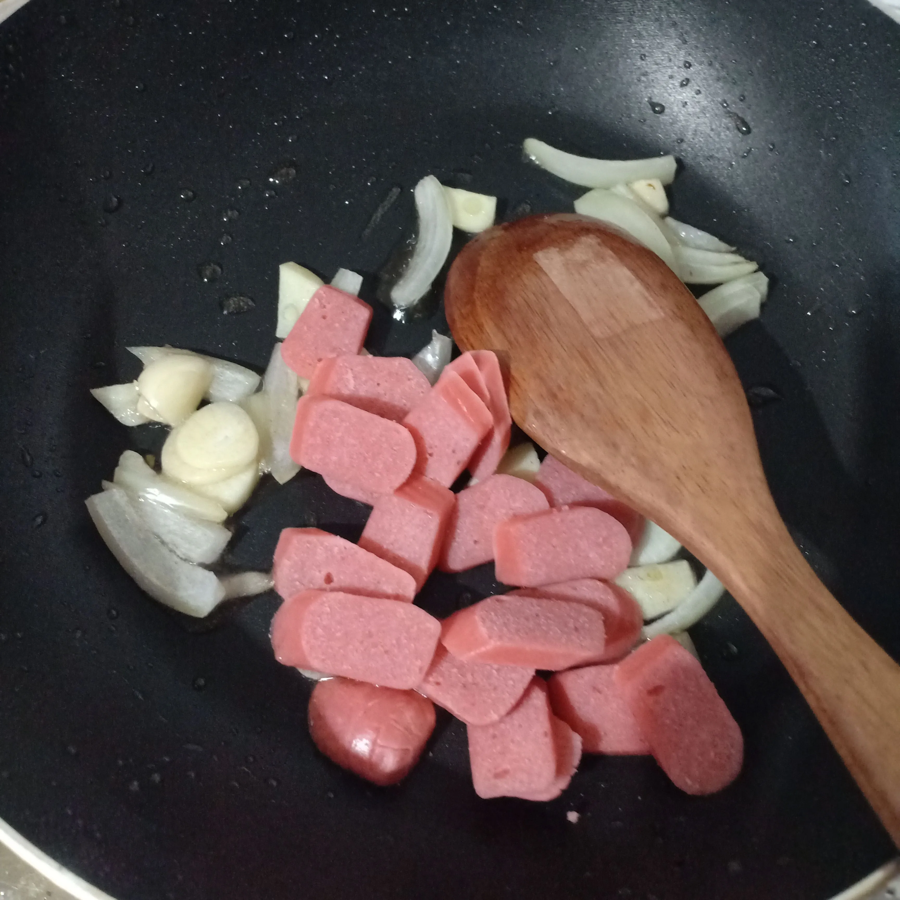 Step 3 Kentang Sosis Saus Bulgogi