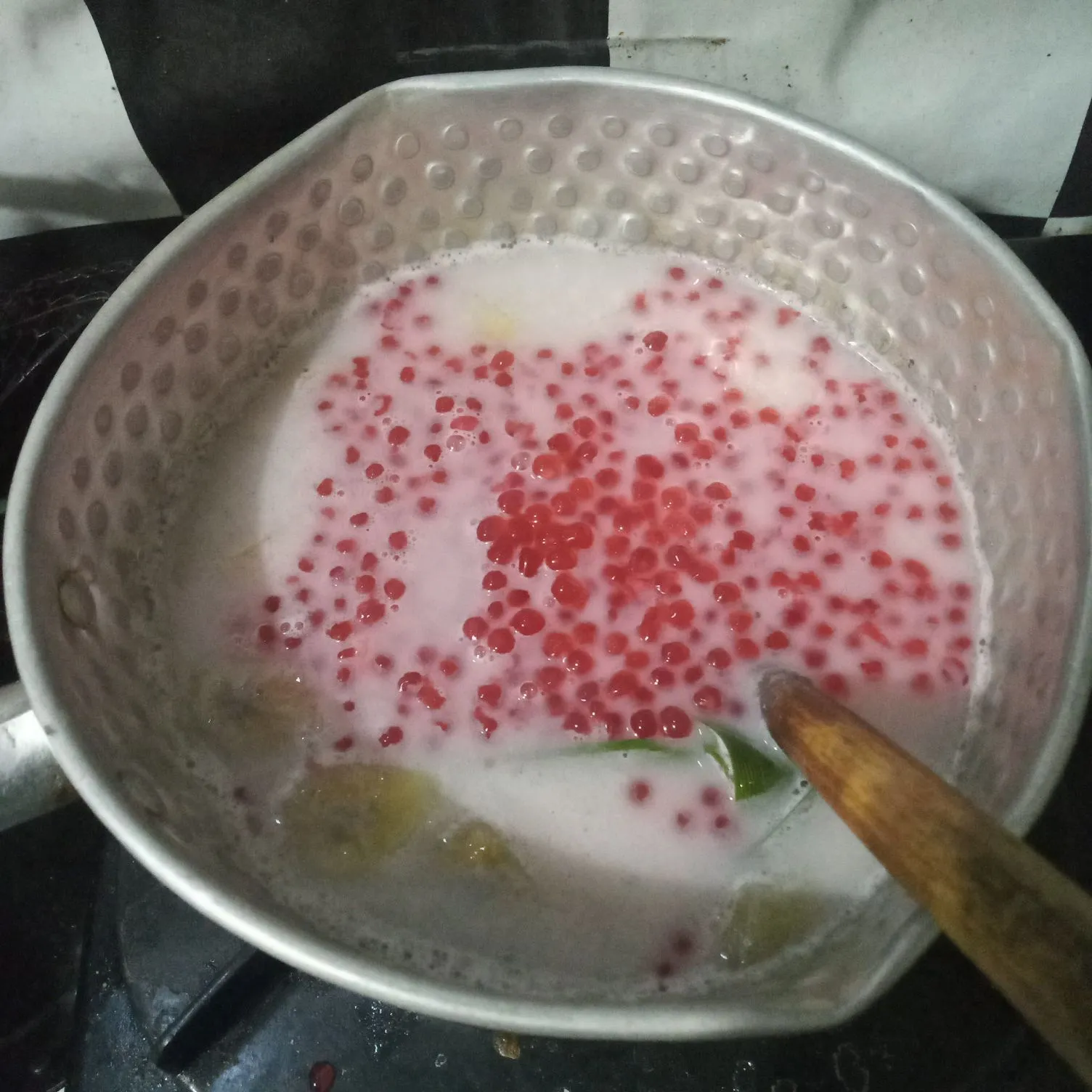 Step 6 Bubur Mutiara Pisang Kepok