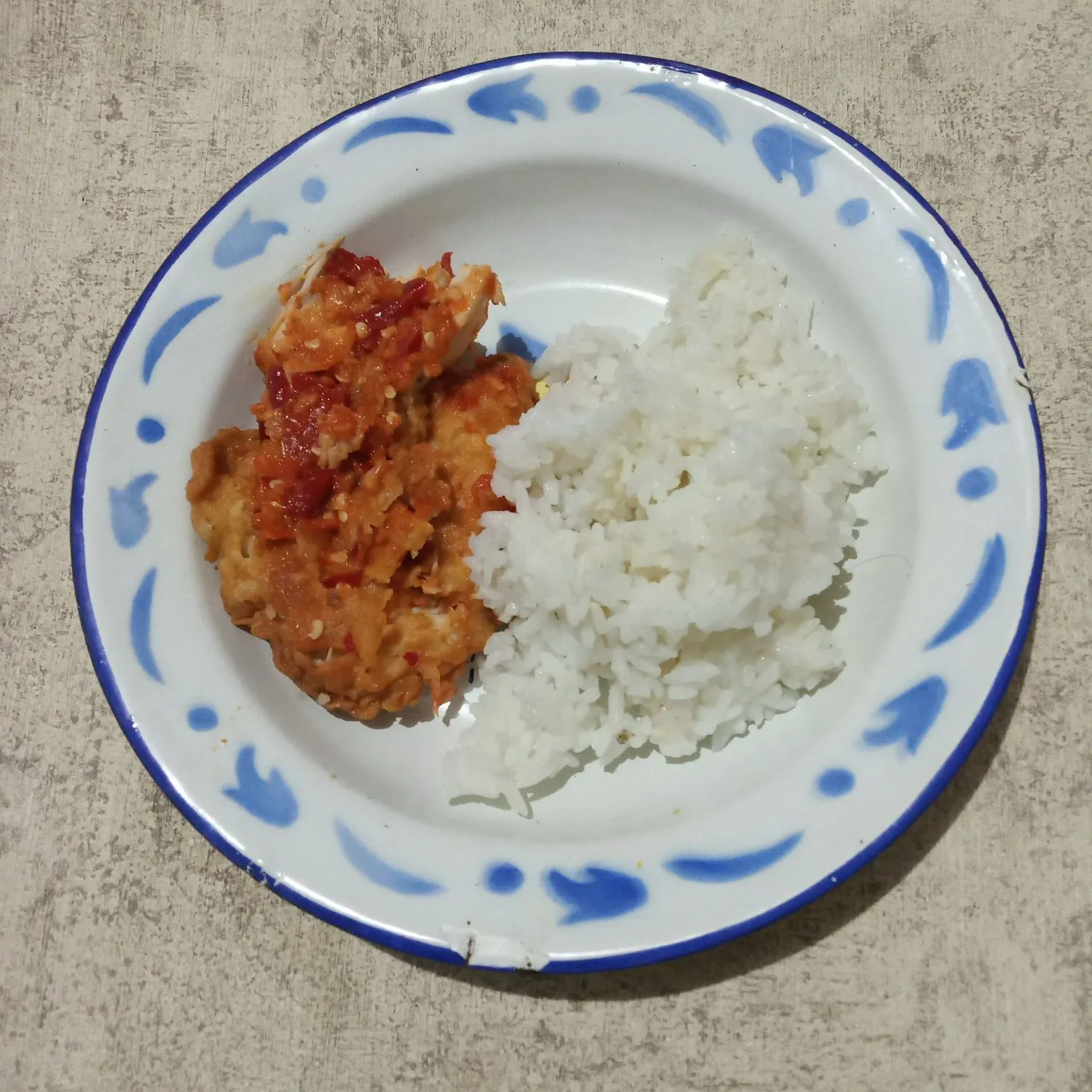 Step 7 Ayam Tepung Sambal Geprek