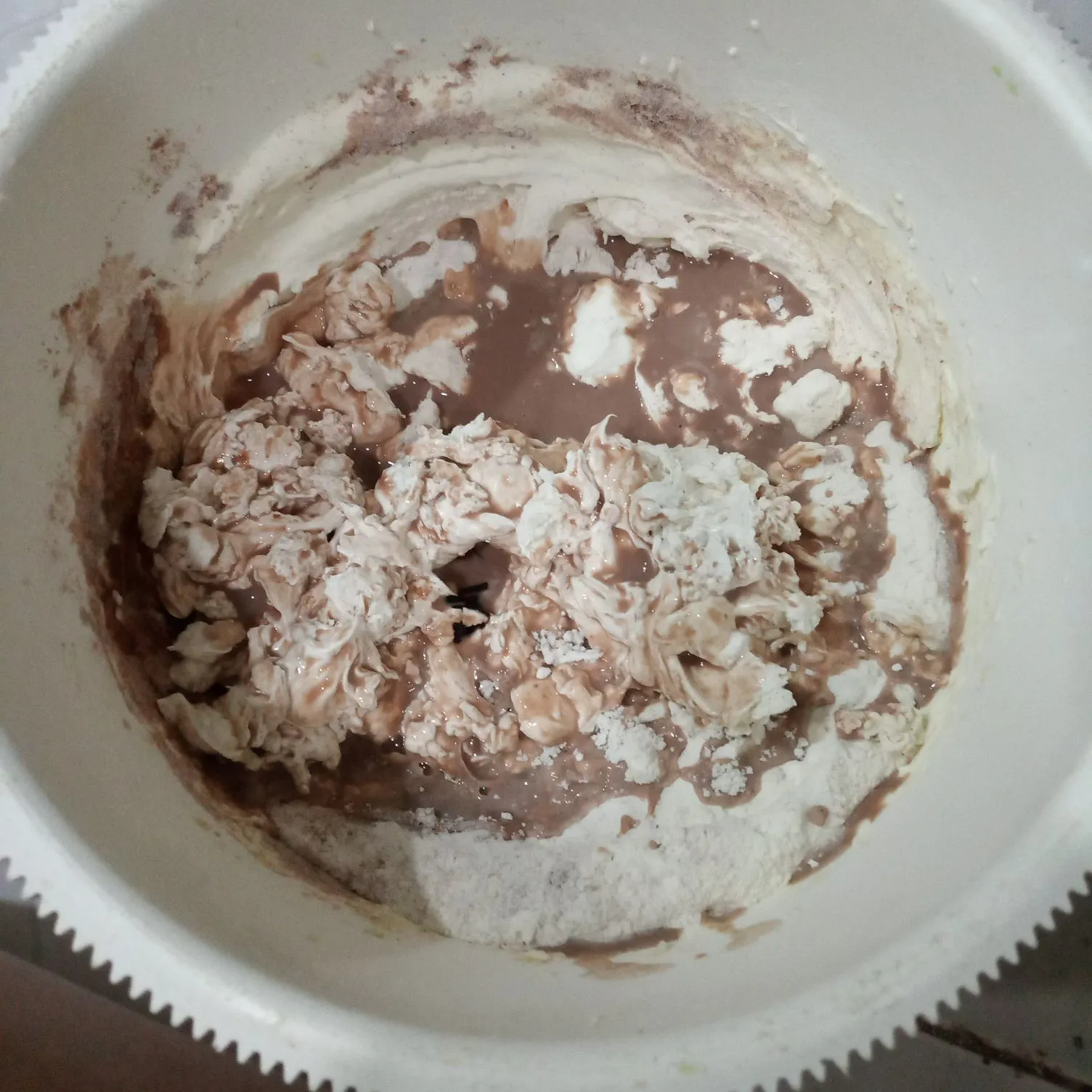 Step 5 Bolu Kukus Susu Coklat