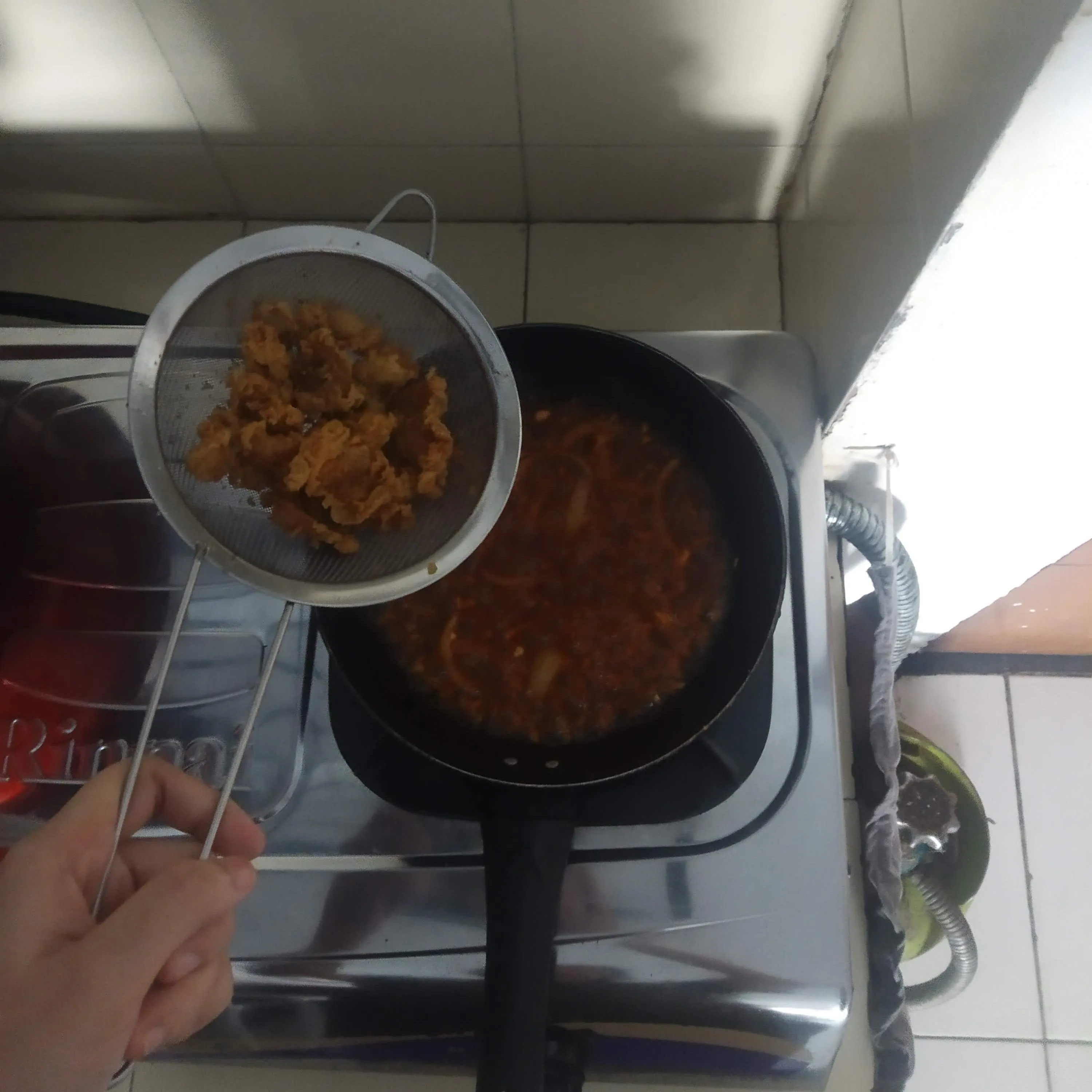 Step 5 Chicken Skin Saus Gochujang