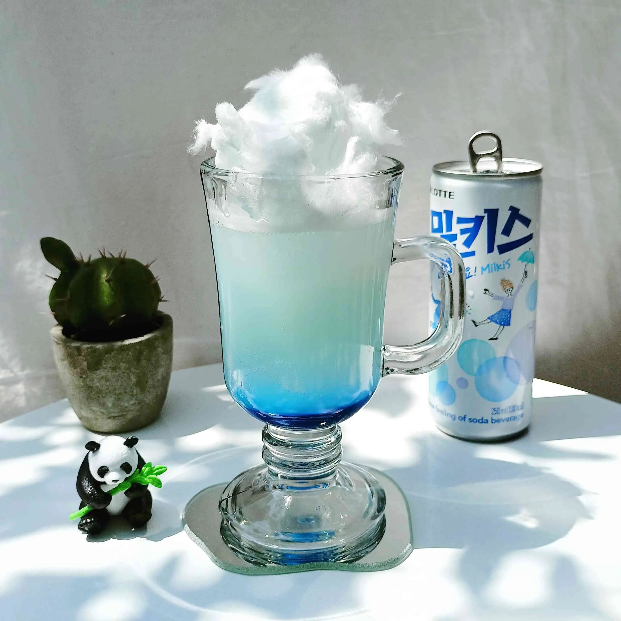 Blue Milkis with Cotton Candy