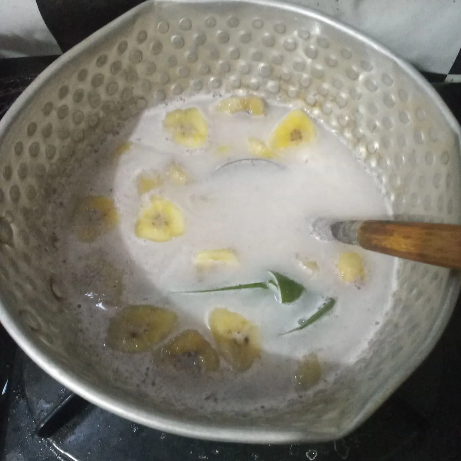 Step 5 Bubur Mutiara Pisang Kepok