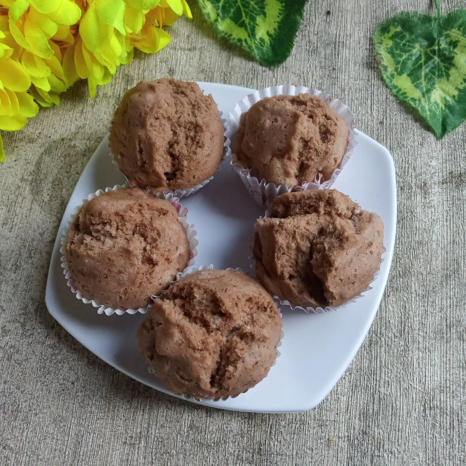 Step 9 Bolu Kukus Susu Coklat