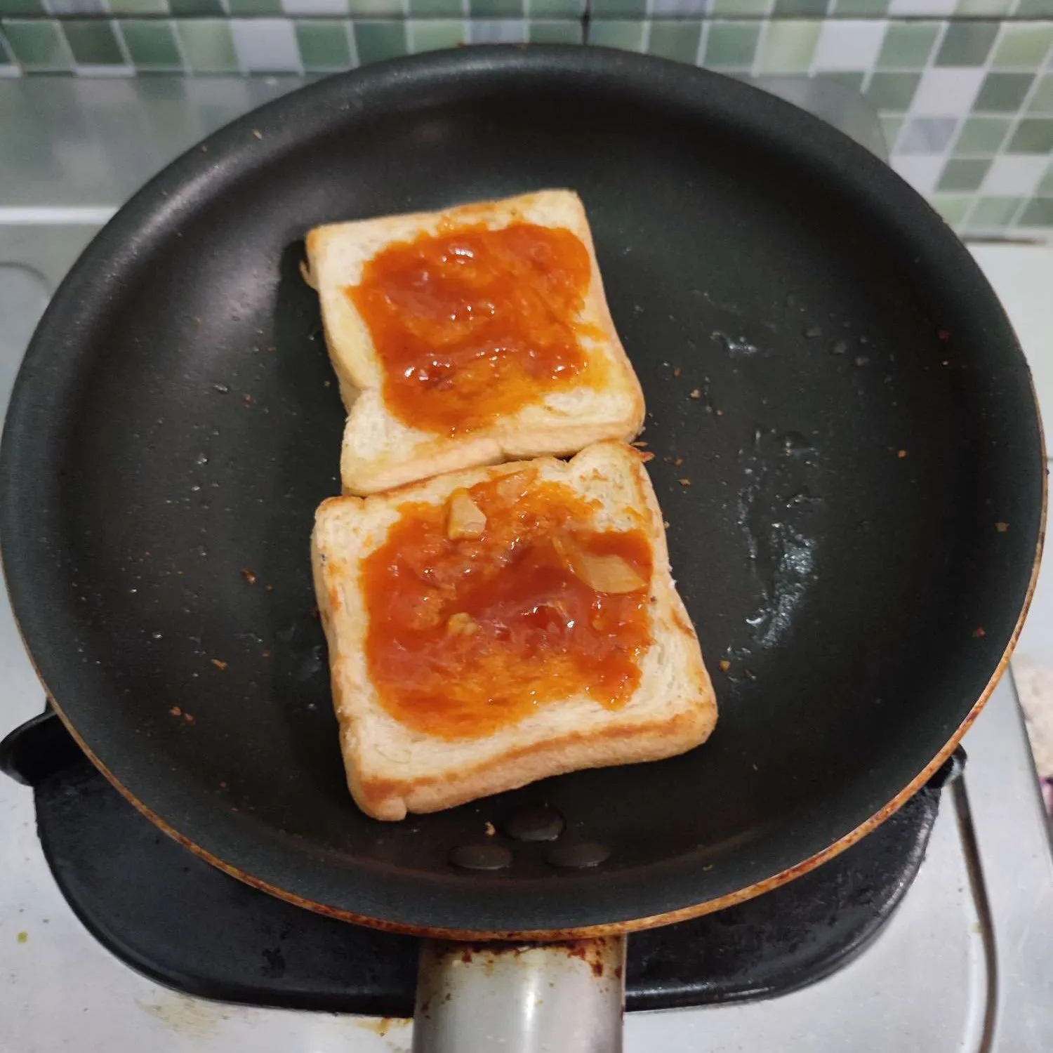 Step 3 Pizza Roti Tawar