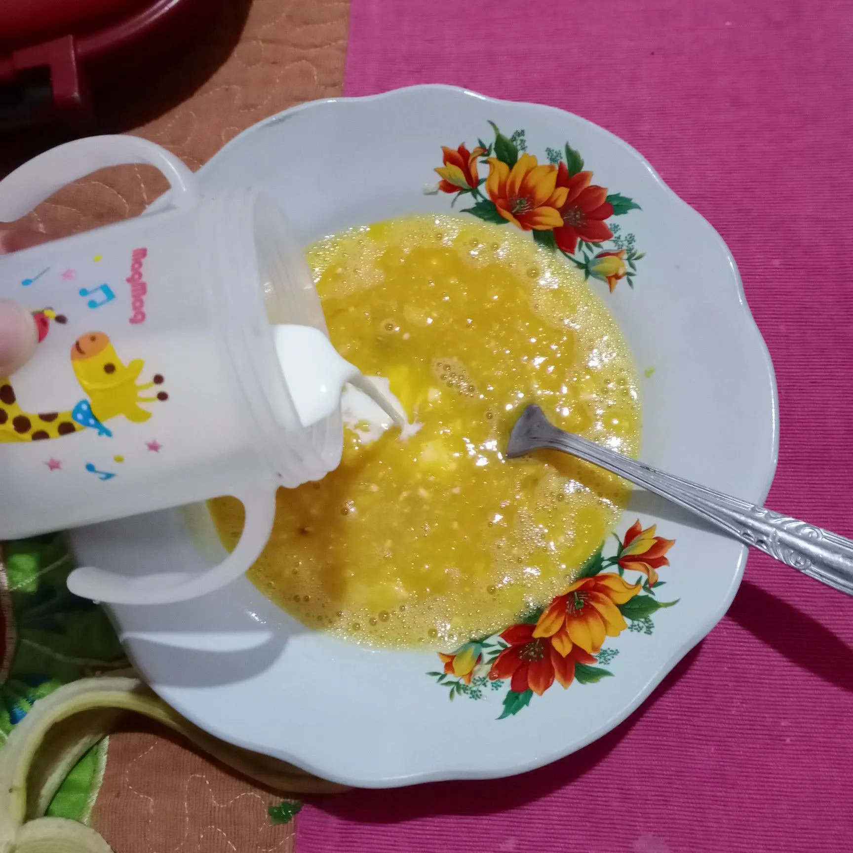 Step 4 Banana Milk Bath Toast