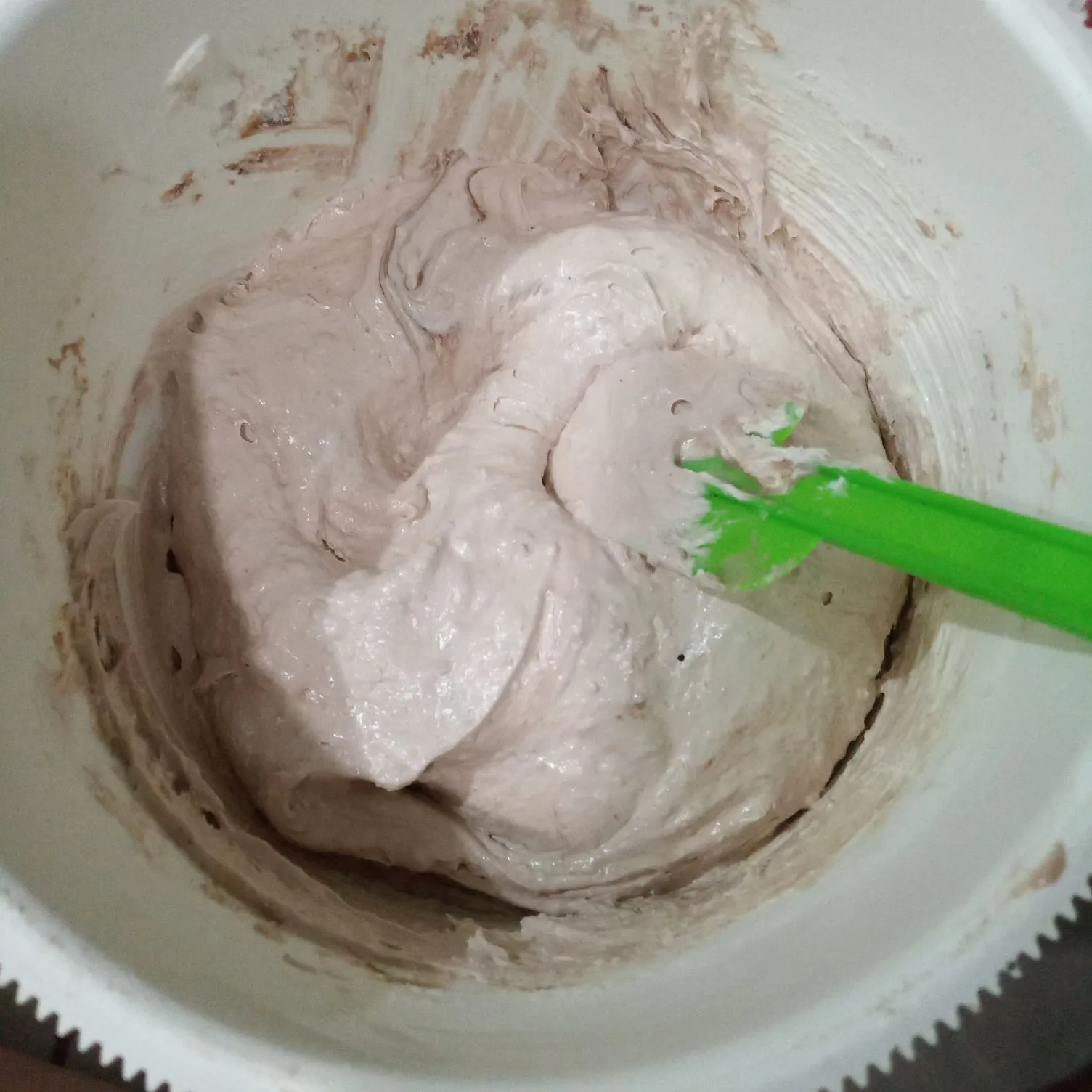 Step 6 Bolu Kukus Susu Coklat
