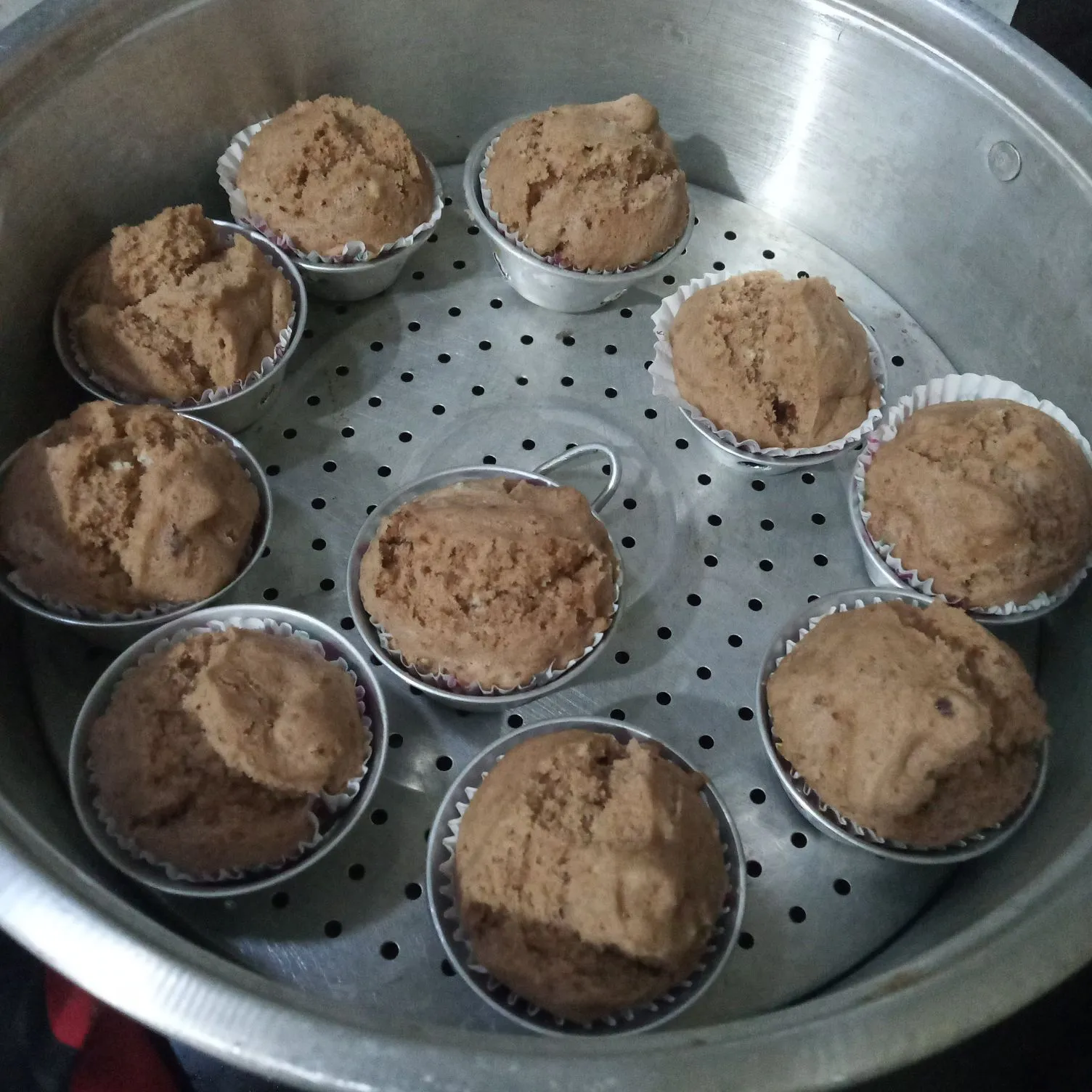 Step 8 Bolu Kukus Susu Coklat