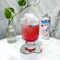 Milkis Strawberry With Cotton Candy