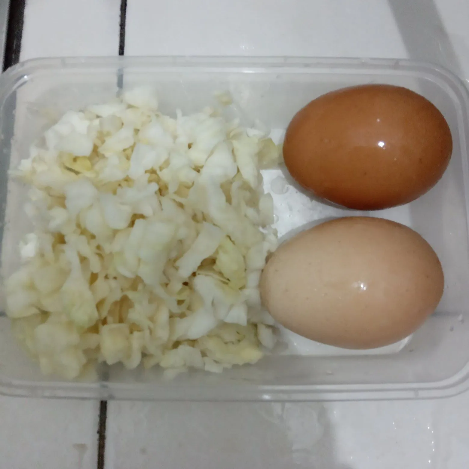 Step 2 Telur Dadar Isi Kol