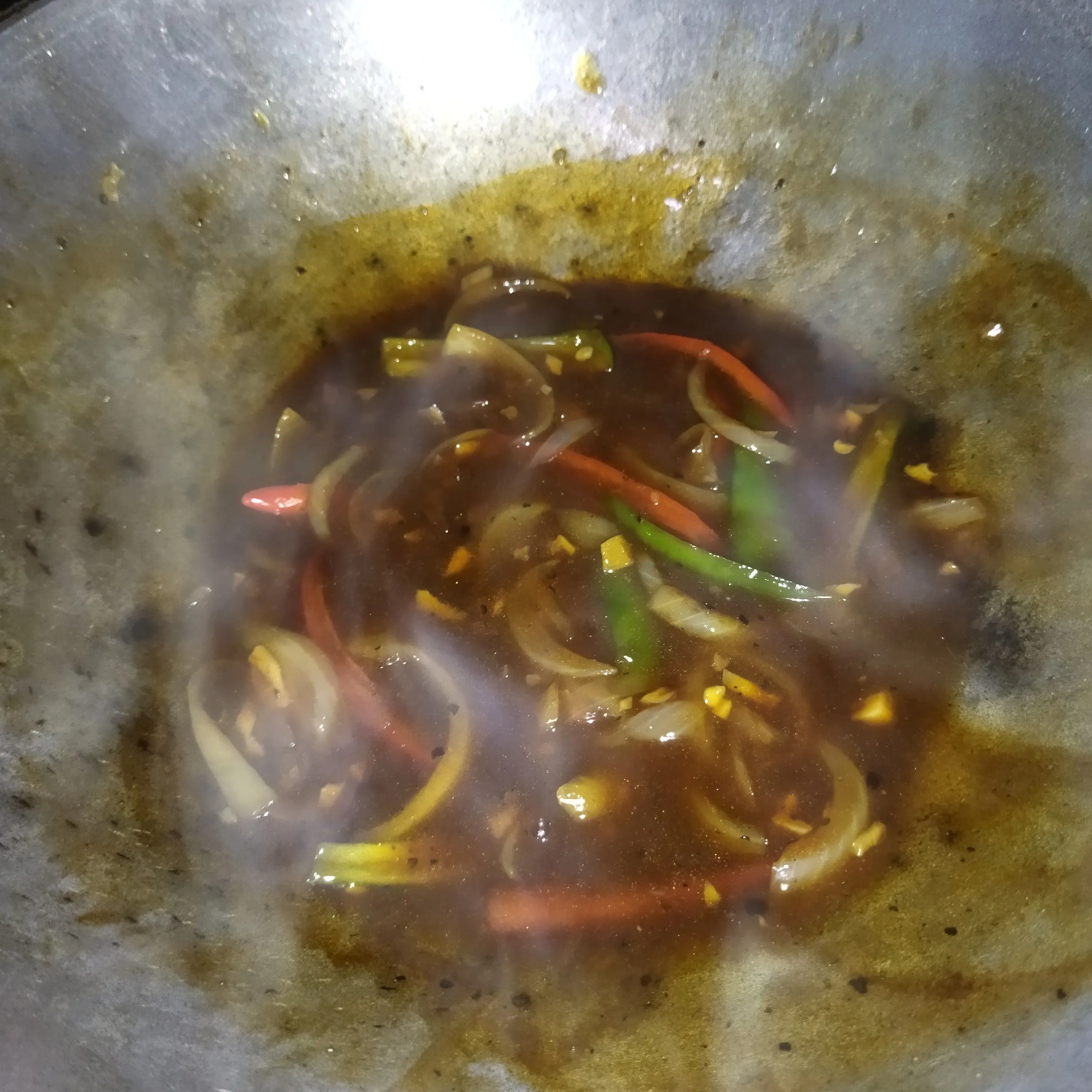 Step 8 Ayam crispy saus lada hitam