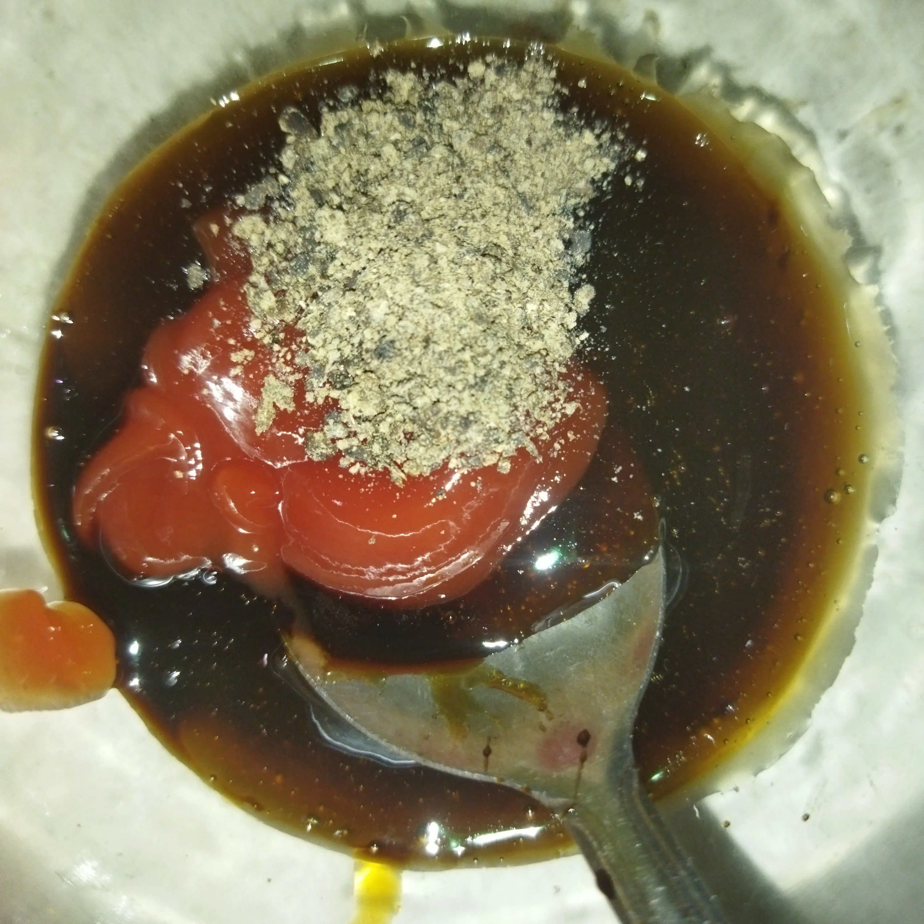 Step 6 Ayam crispy saus lada hitam