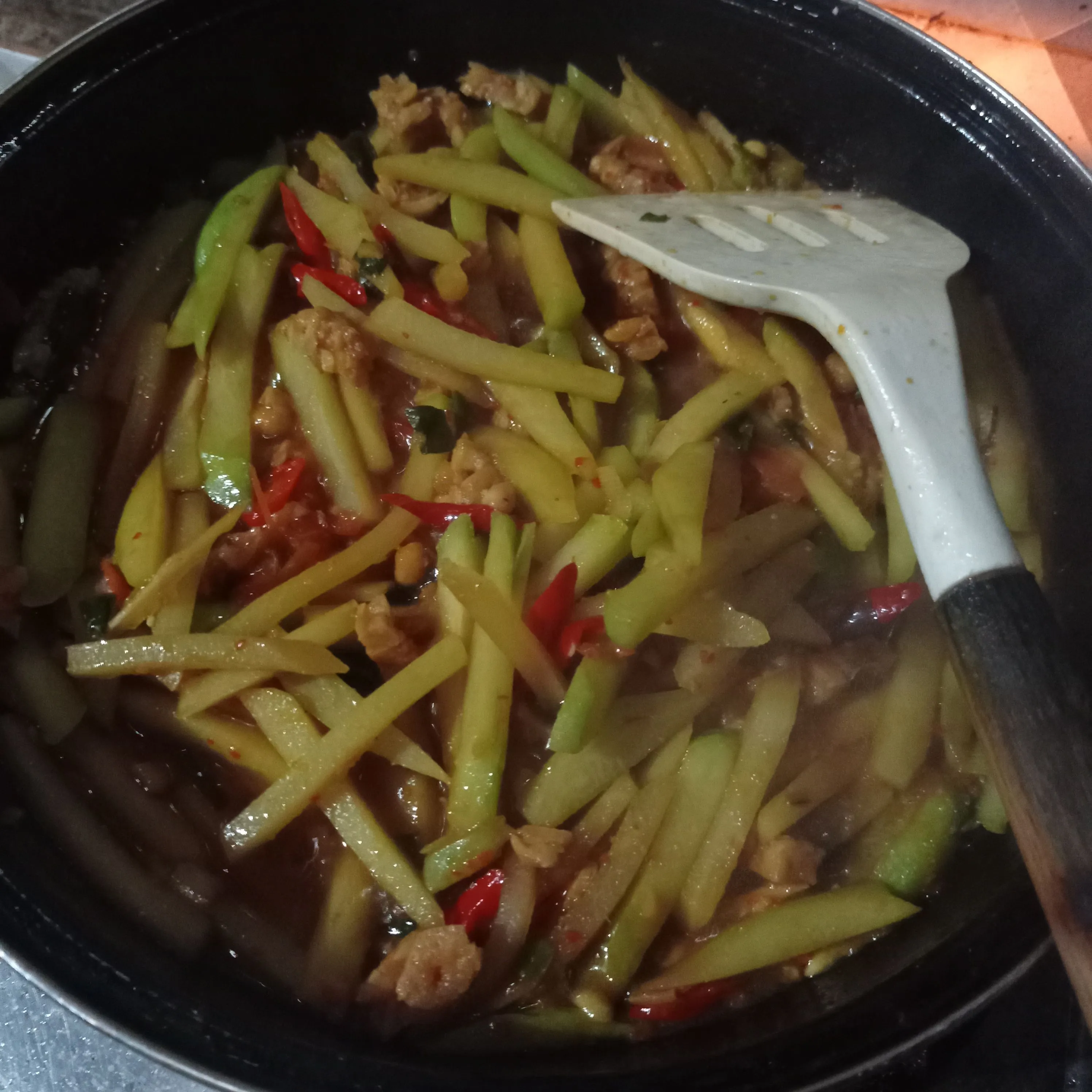 Step 5 Tumis Labu Siam Tempe Saus Tiram