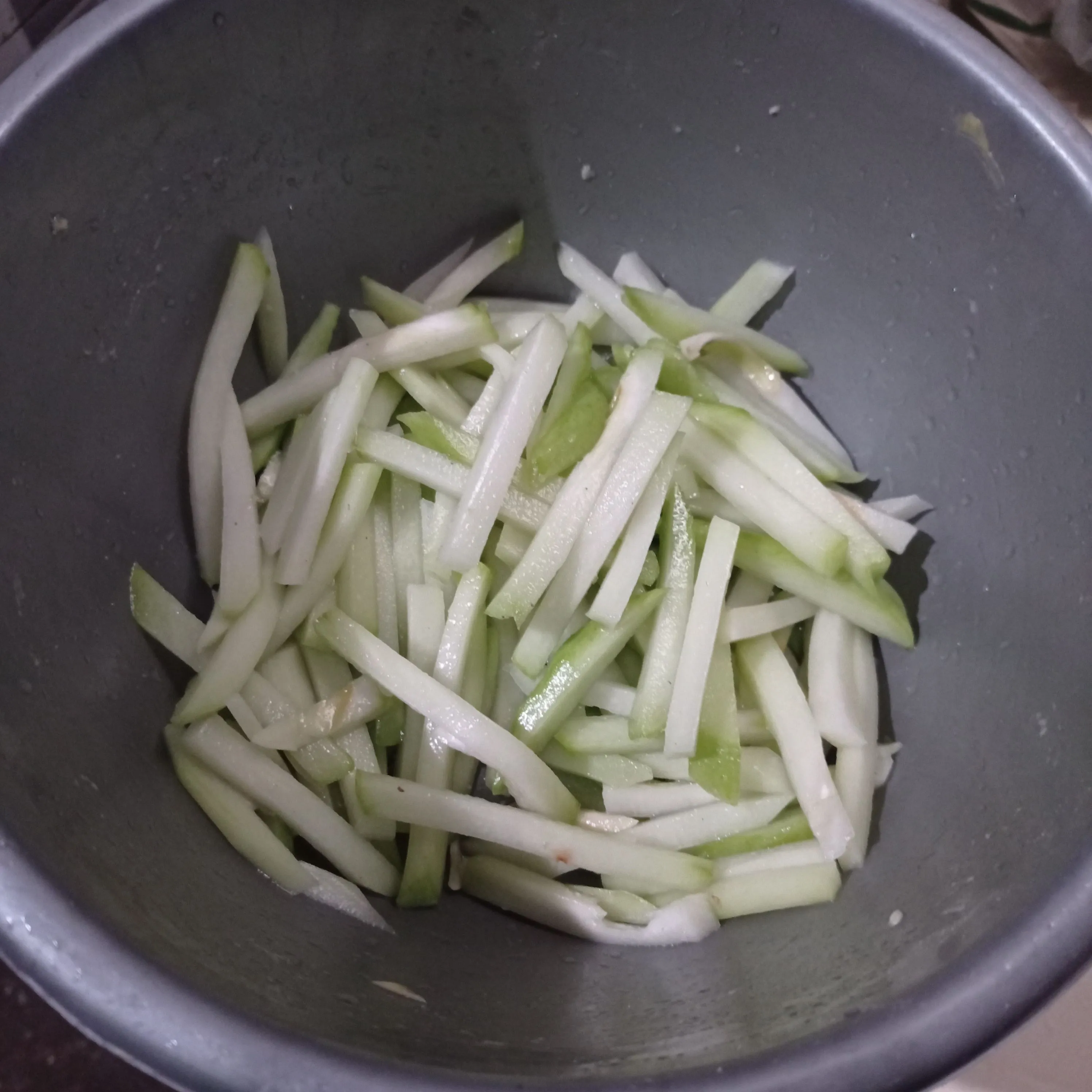 Step 1 Tumis Labu Siam Tempe Saus Tiram