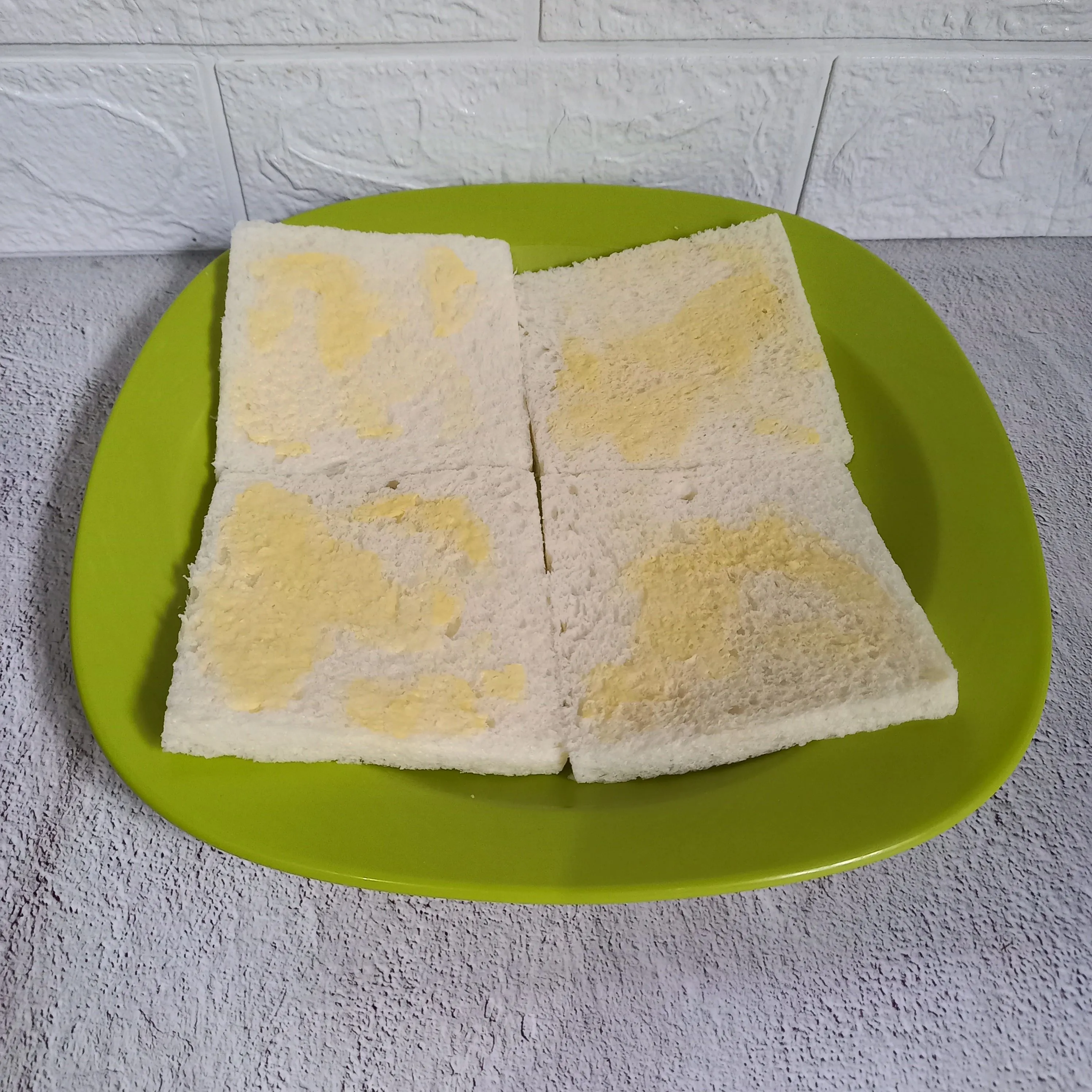 Step 1 Roti Kukus Isi Pisang Keju Coklat