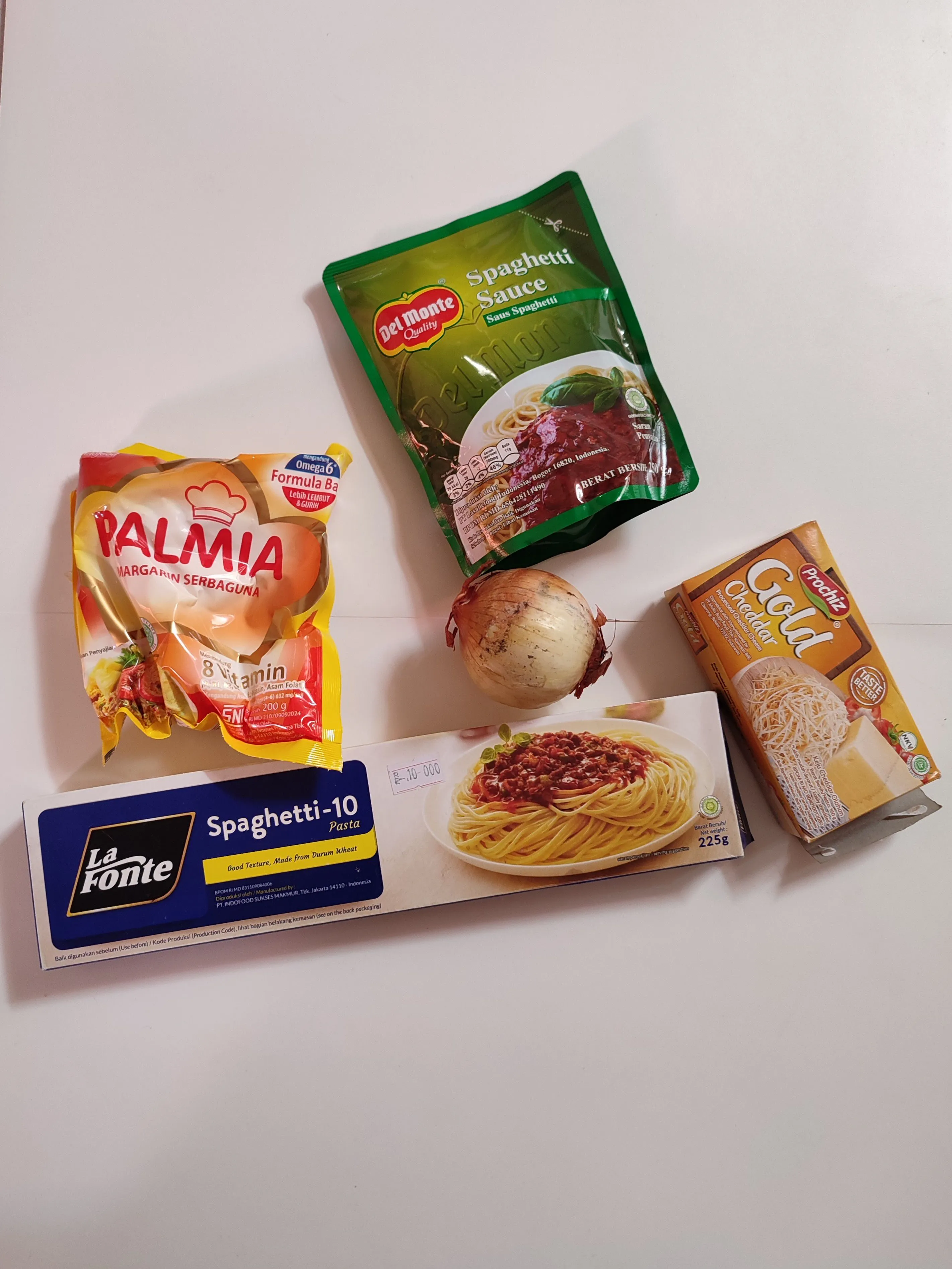 Step 1 Spaghetti Cheese