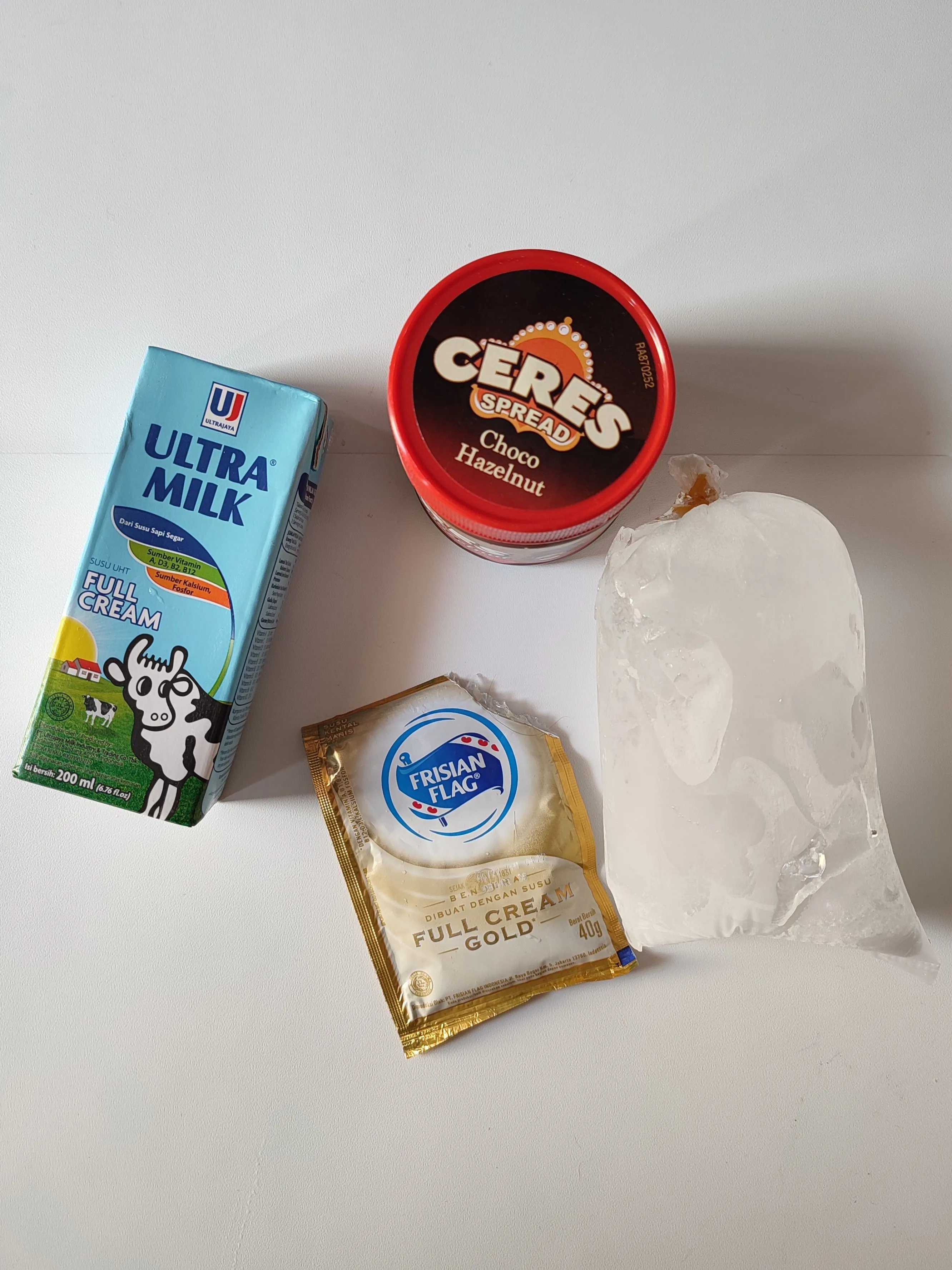 Step 1 Es Coklat Hazelnut