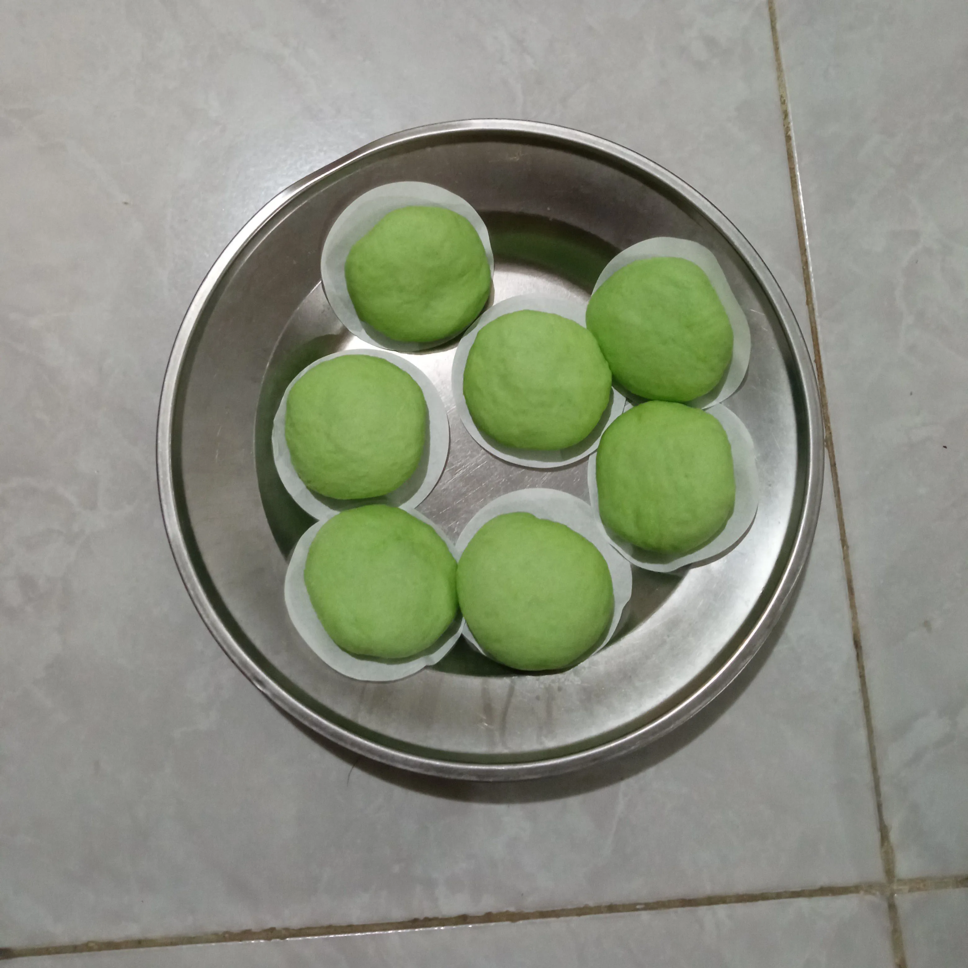 Step 6 Bakpao Pandan Coklat