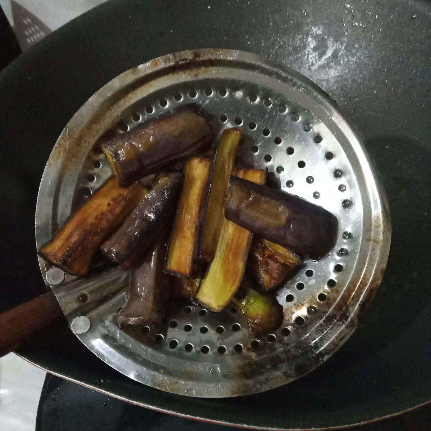 Step 2 Terong Goreng Urap Sambal