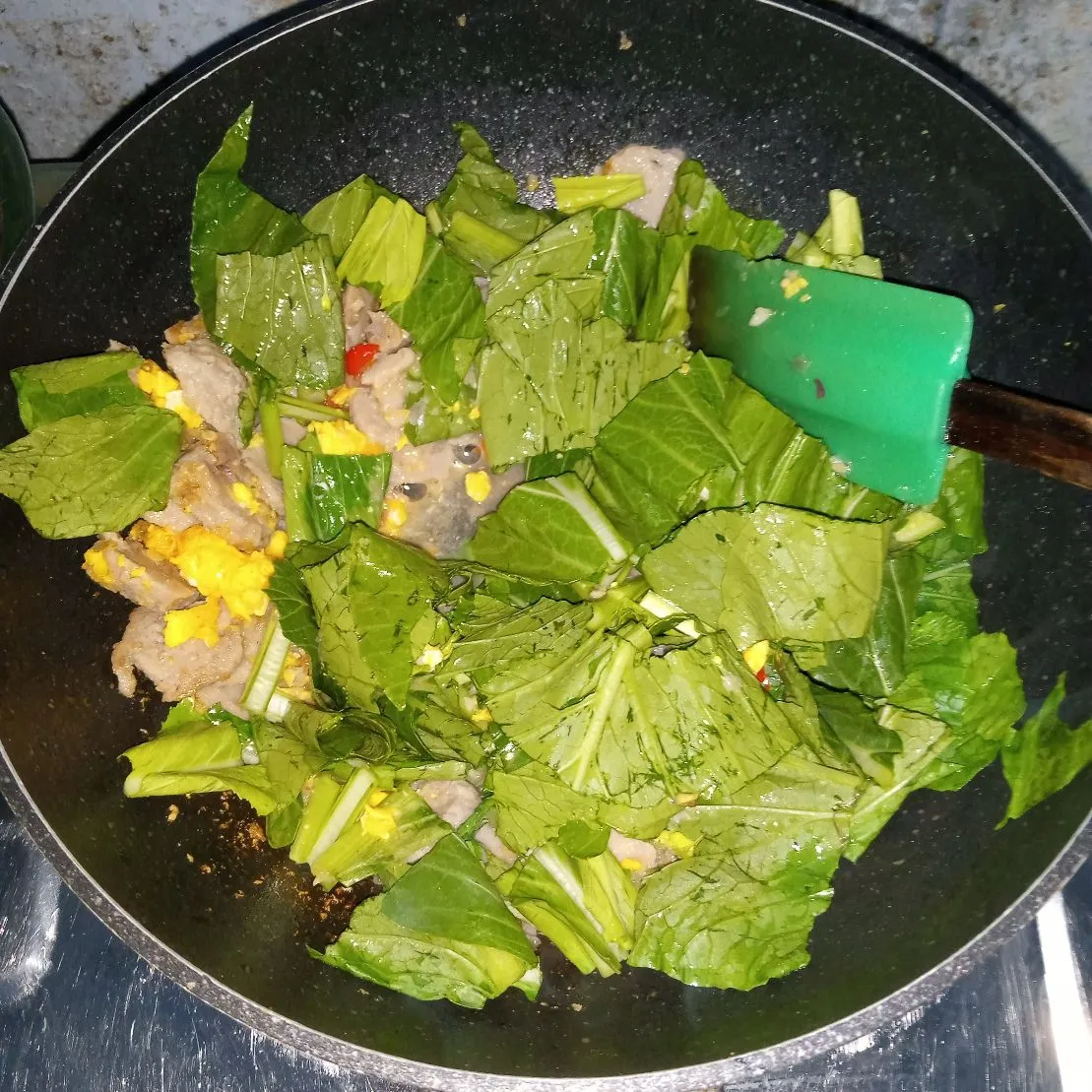 Step 4 Bihun Goreng Bakso Sawi