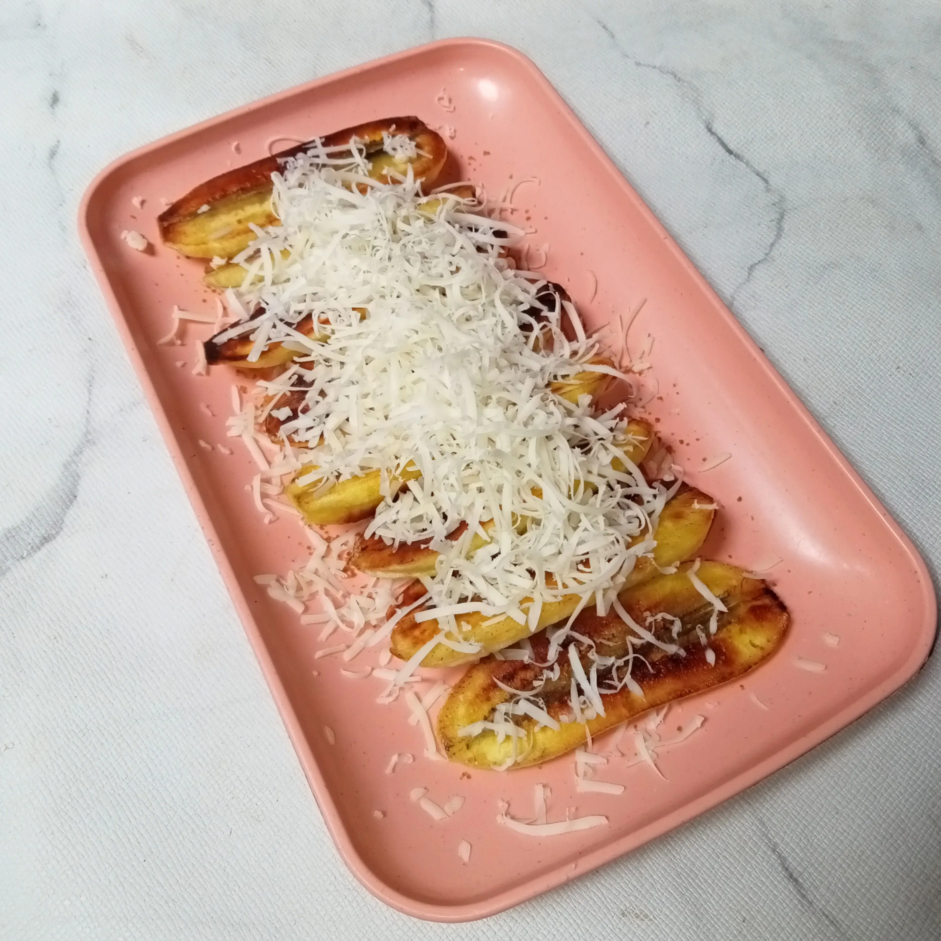 Step 5 Pisang Bakar Keju