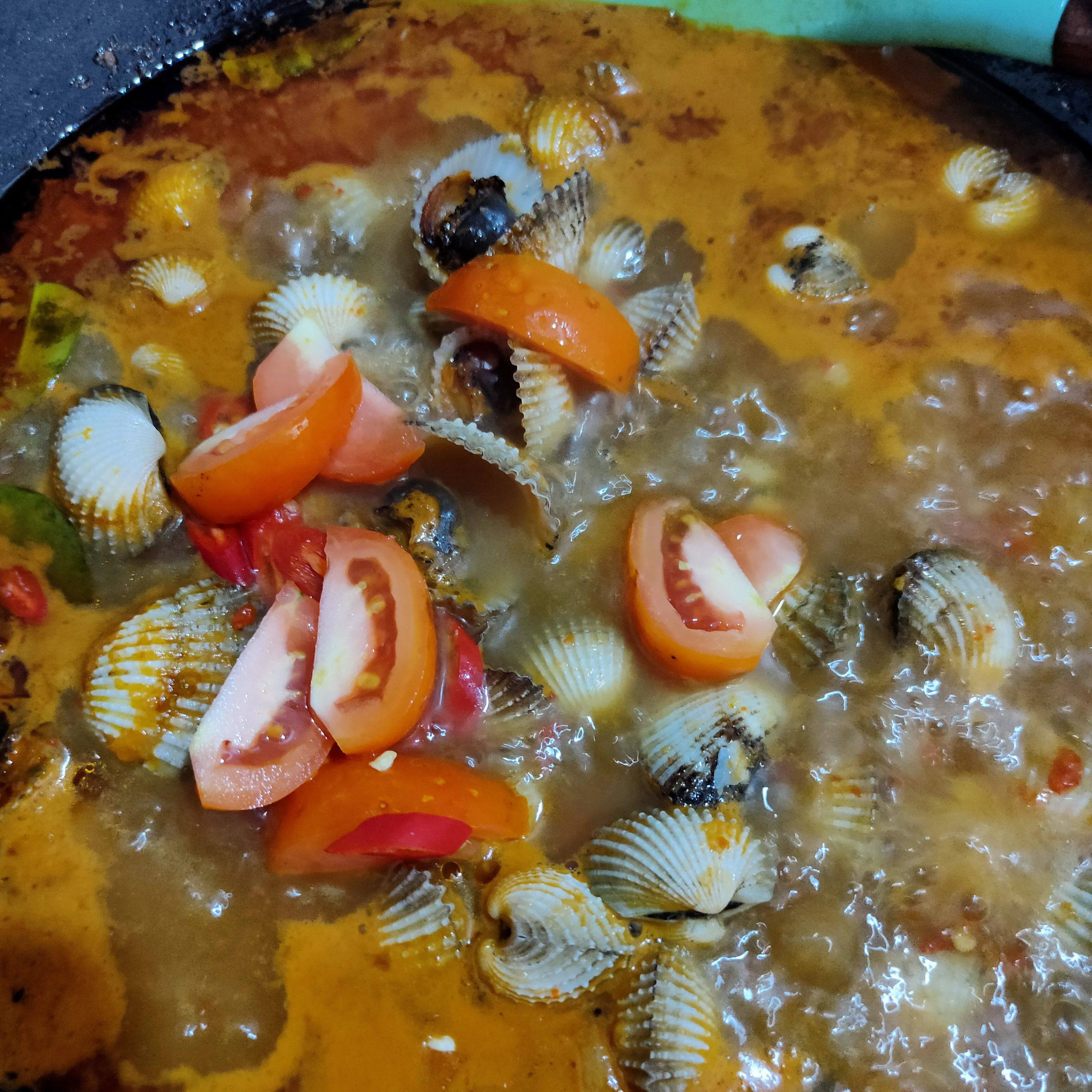Step 5 Kerang Dara Kuah Pedas