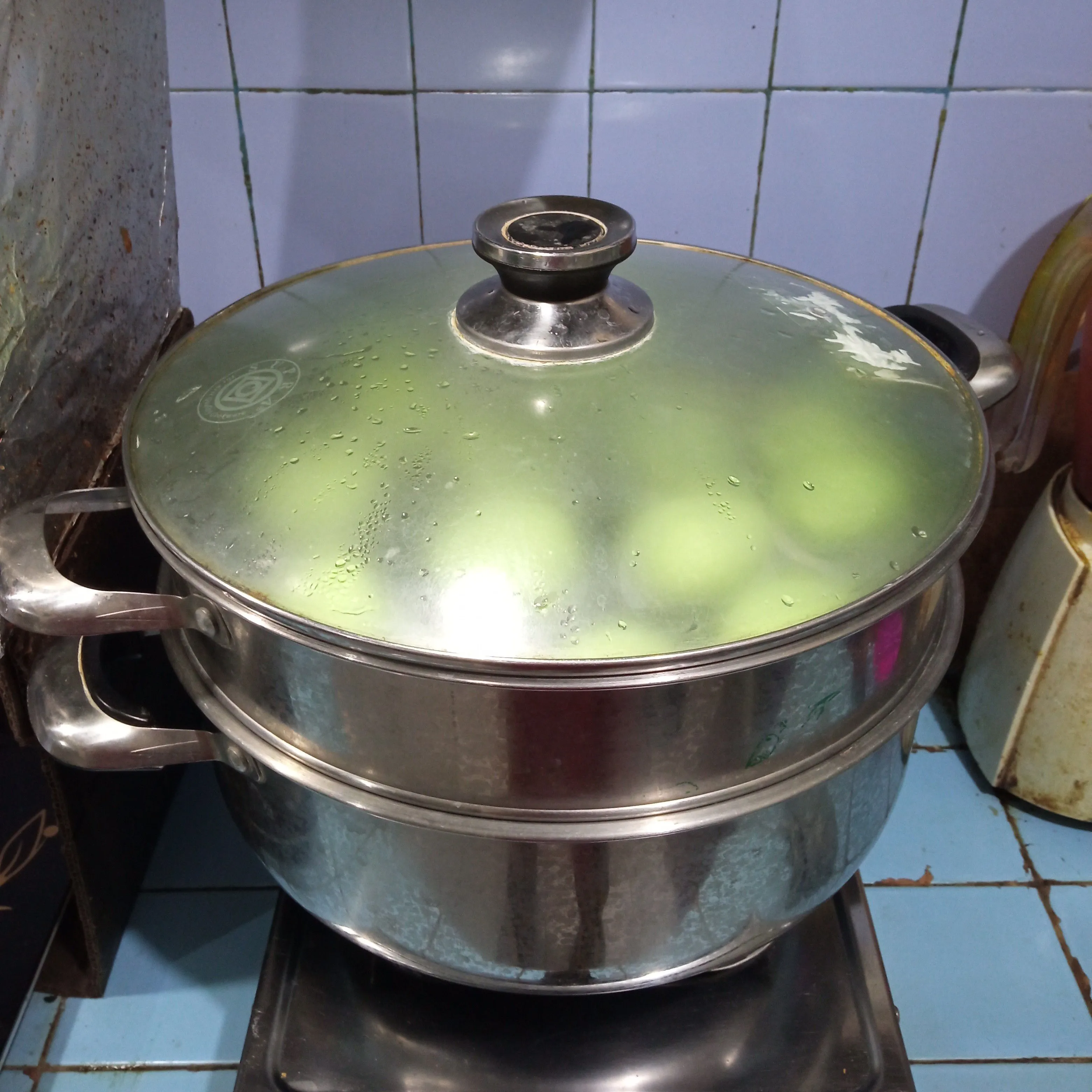 Step 7 Bakpao Pandan Coklat