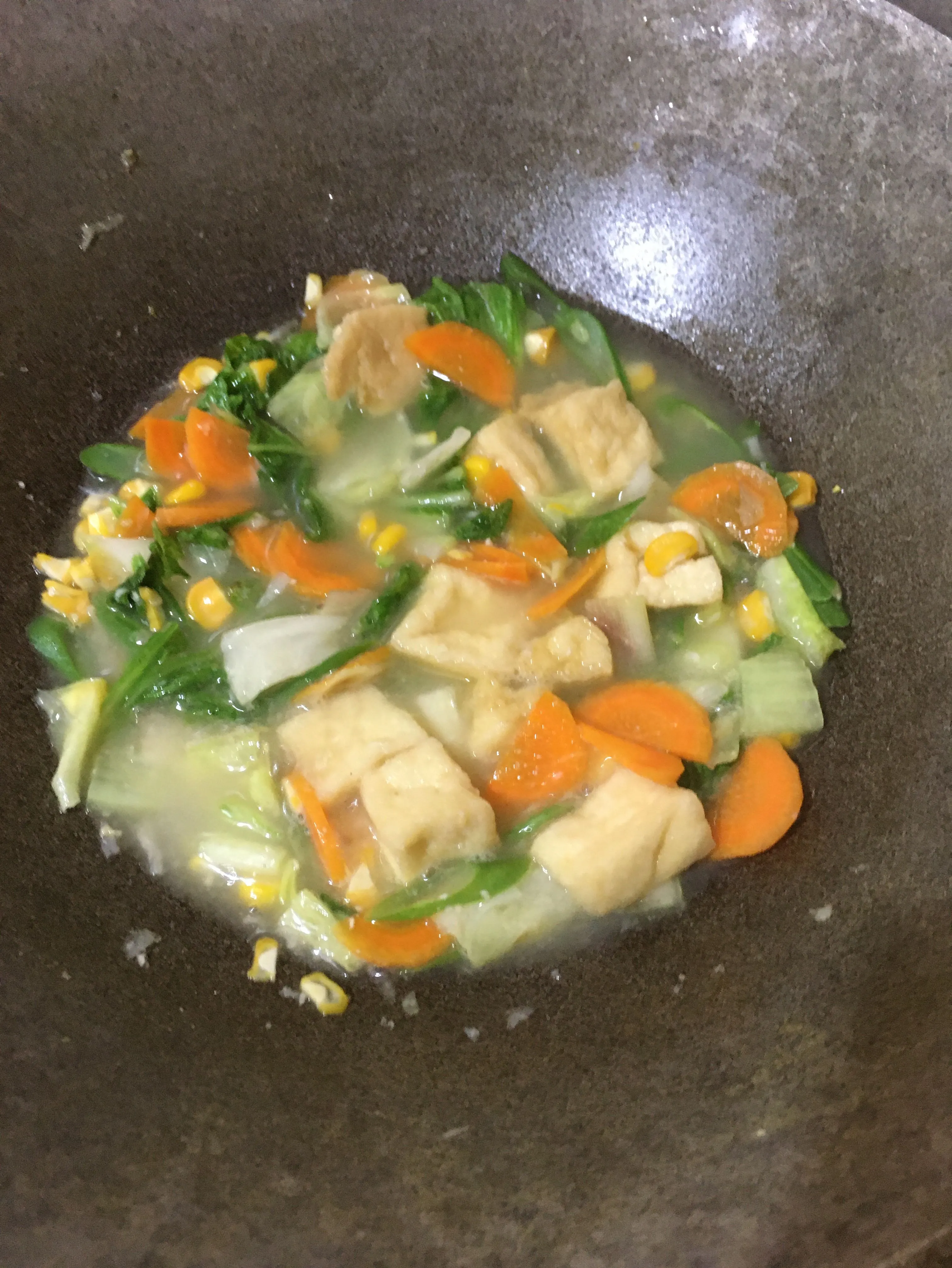 Step 5 Capcay Tahu kuah