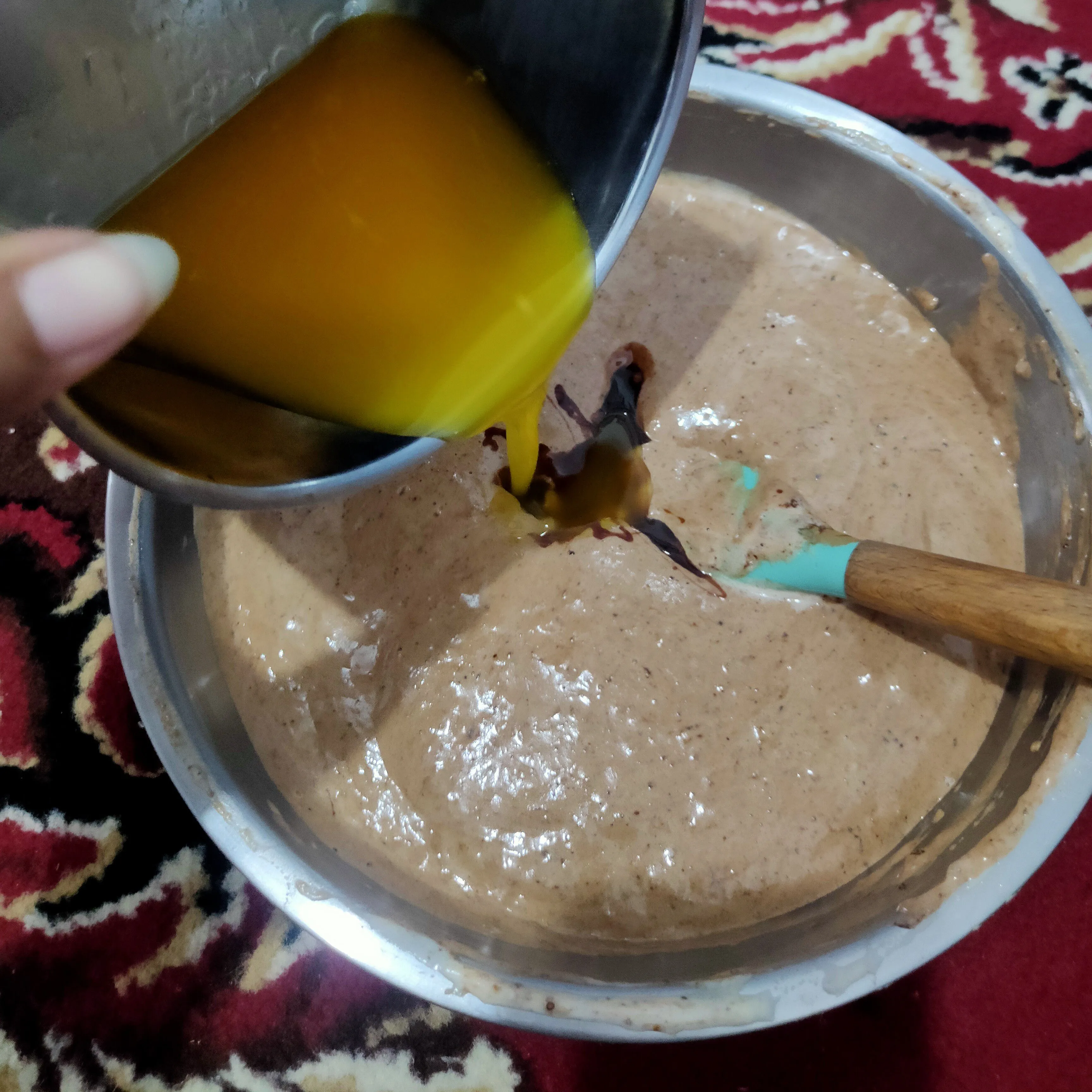 Step 5 Bolu Pisang Coklat