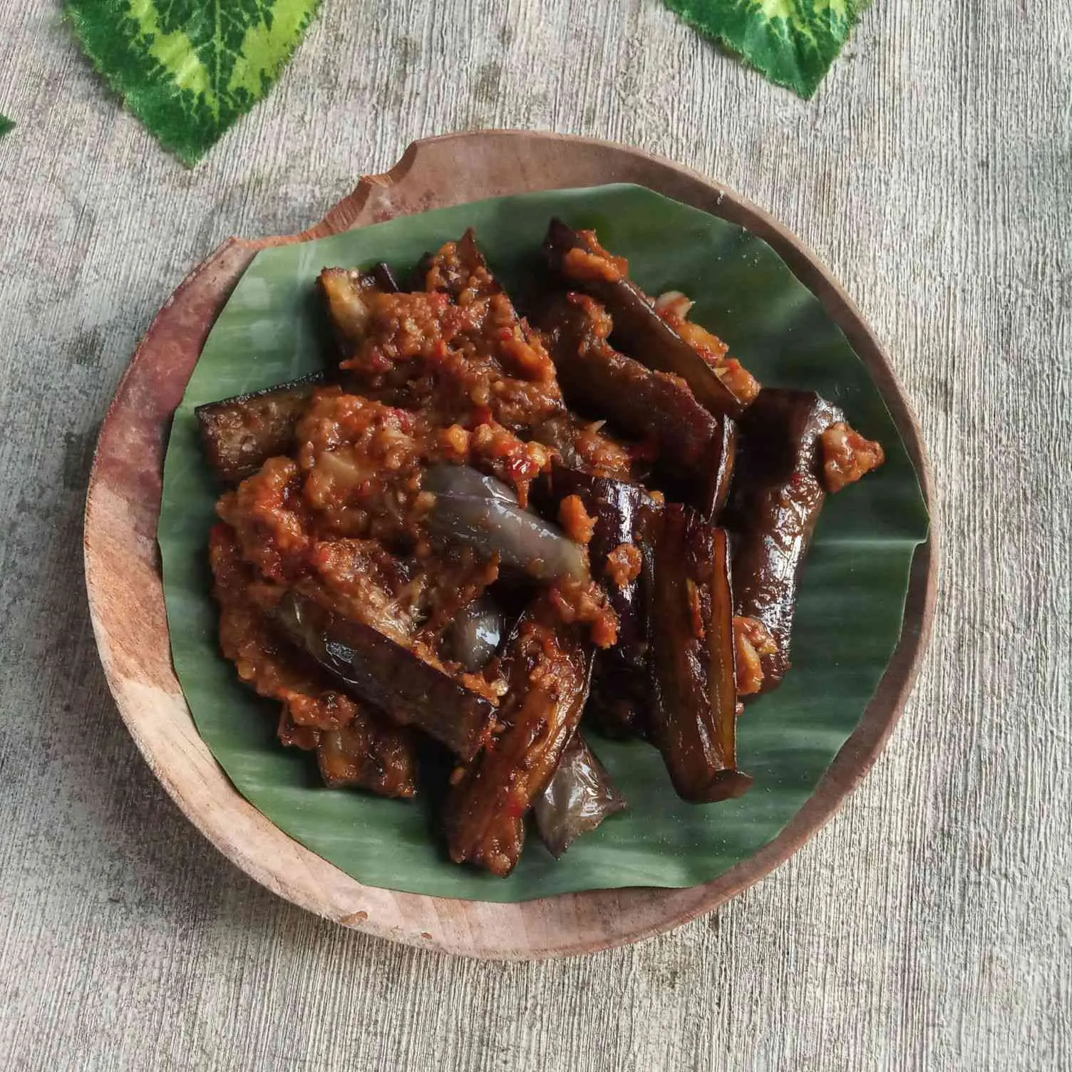 Terong Goreng Urap Sambal