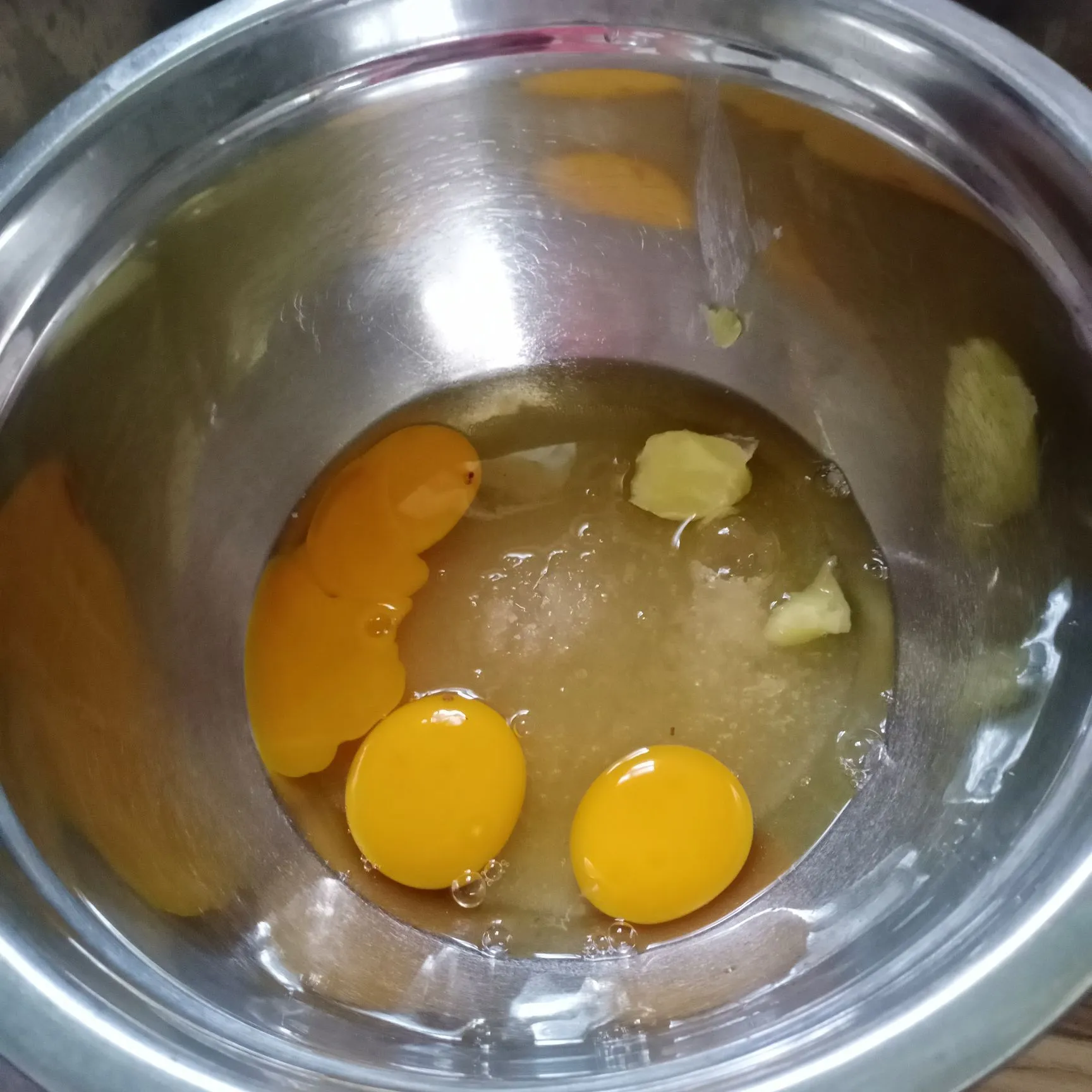 Step 2 Cake Pisang Kayumanis
