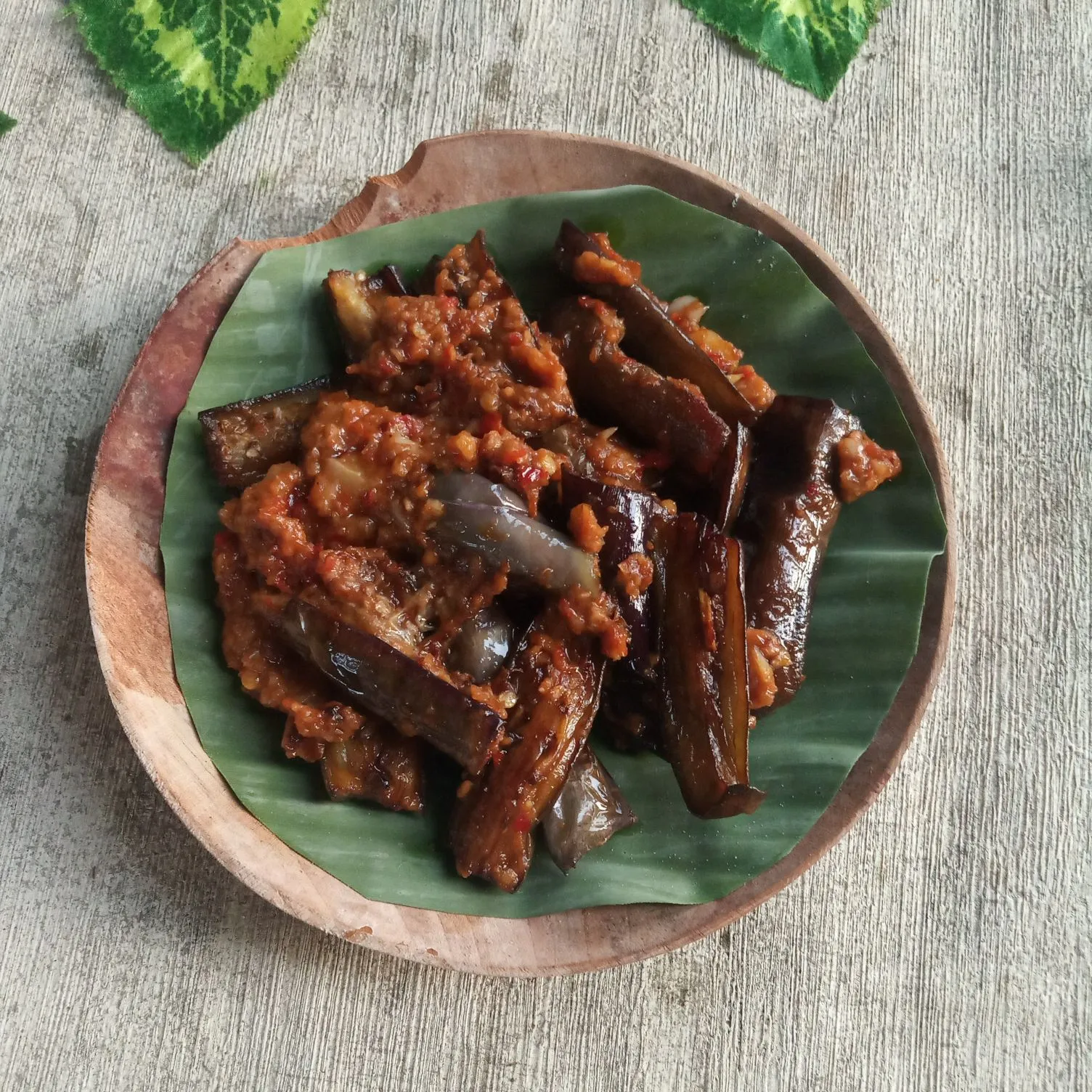 Step 7 Terong Goreng Urap Sambal