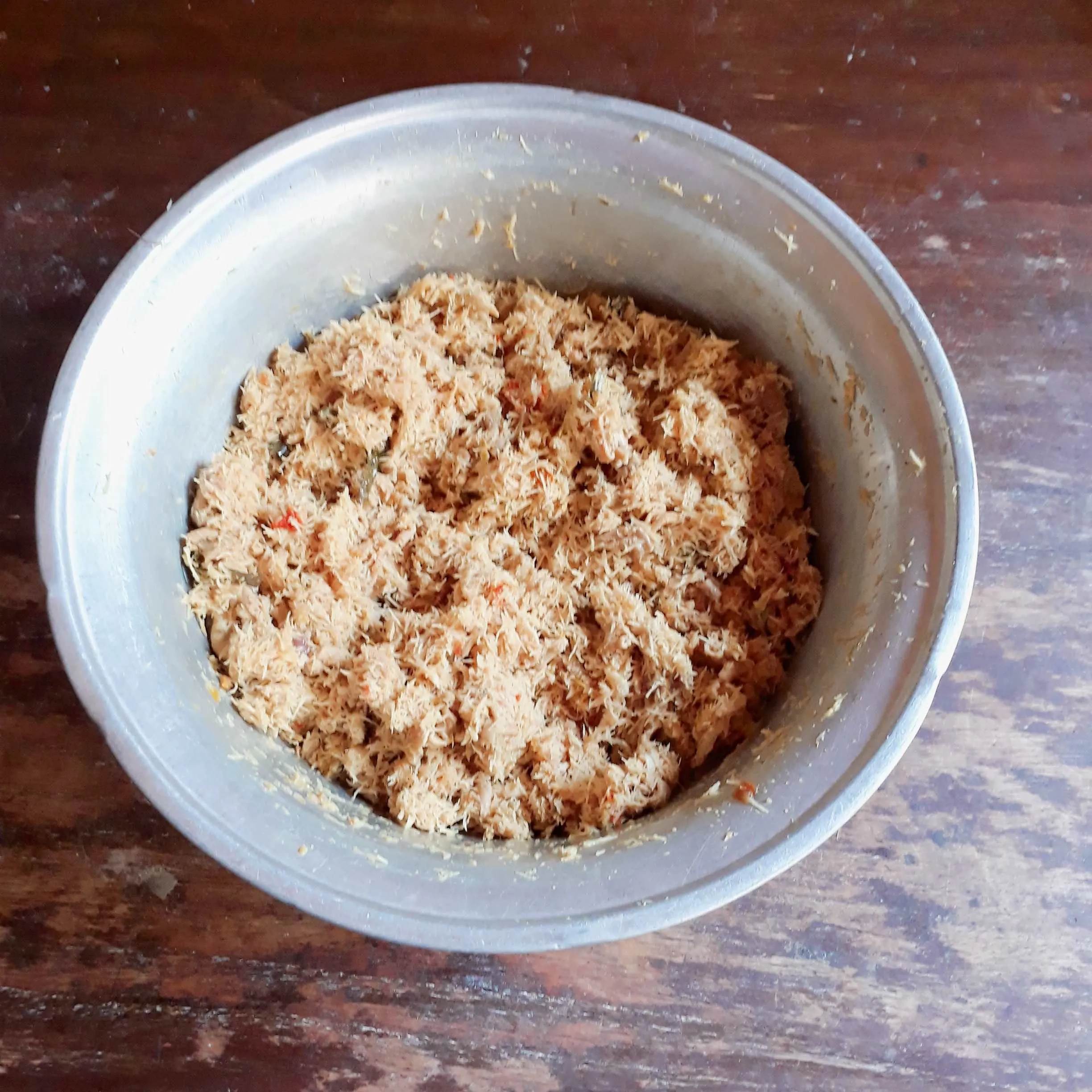 Step 3 Pepes Kelapa dan Usus Ayam