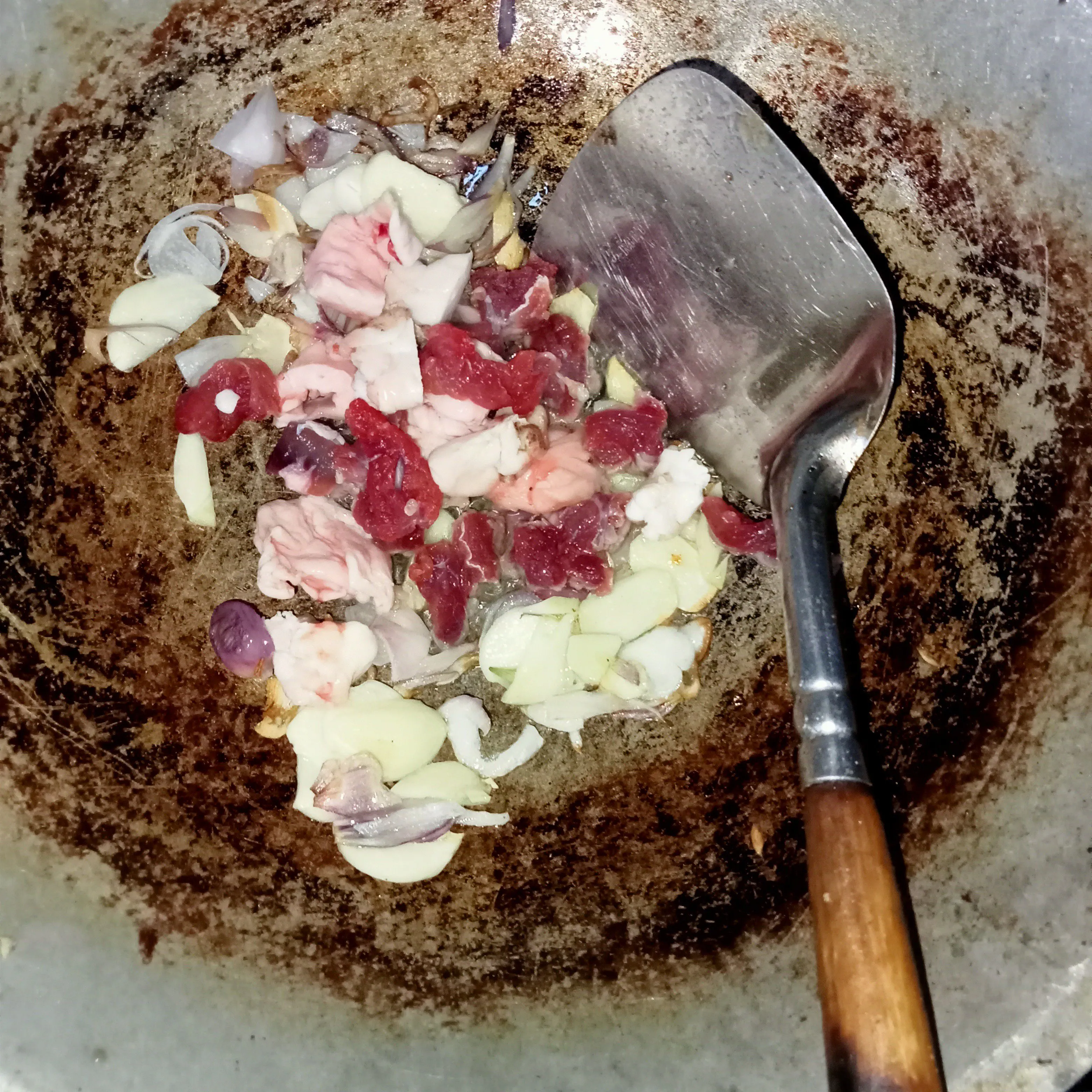 Step 2 Gyoza Nasi Goreng Kambing